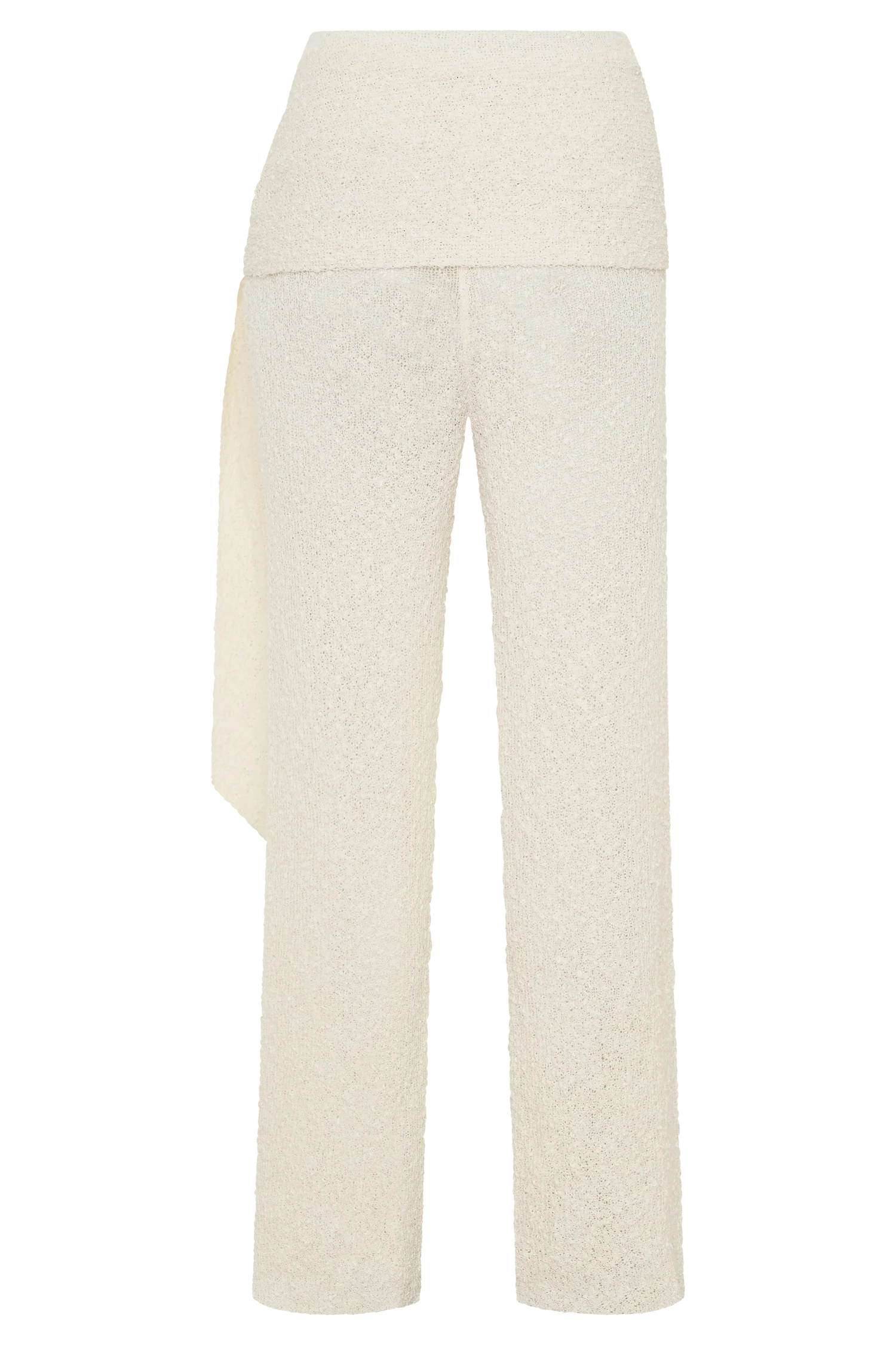 Mattais Boucle Knit Pants - Ivory - Image 8