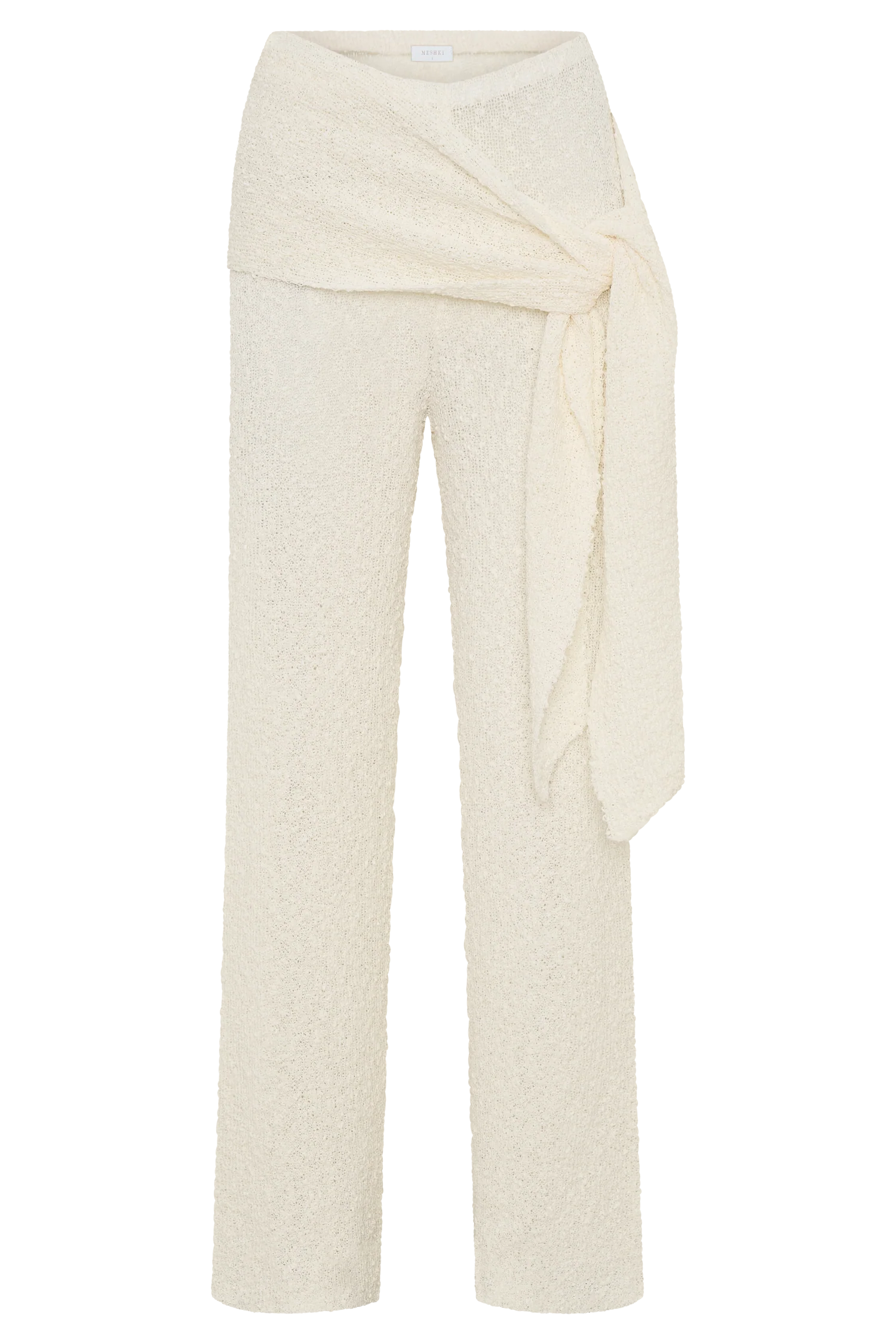 Mattais Boucle Knit Pants - Ivory - Image 9