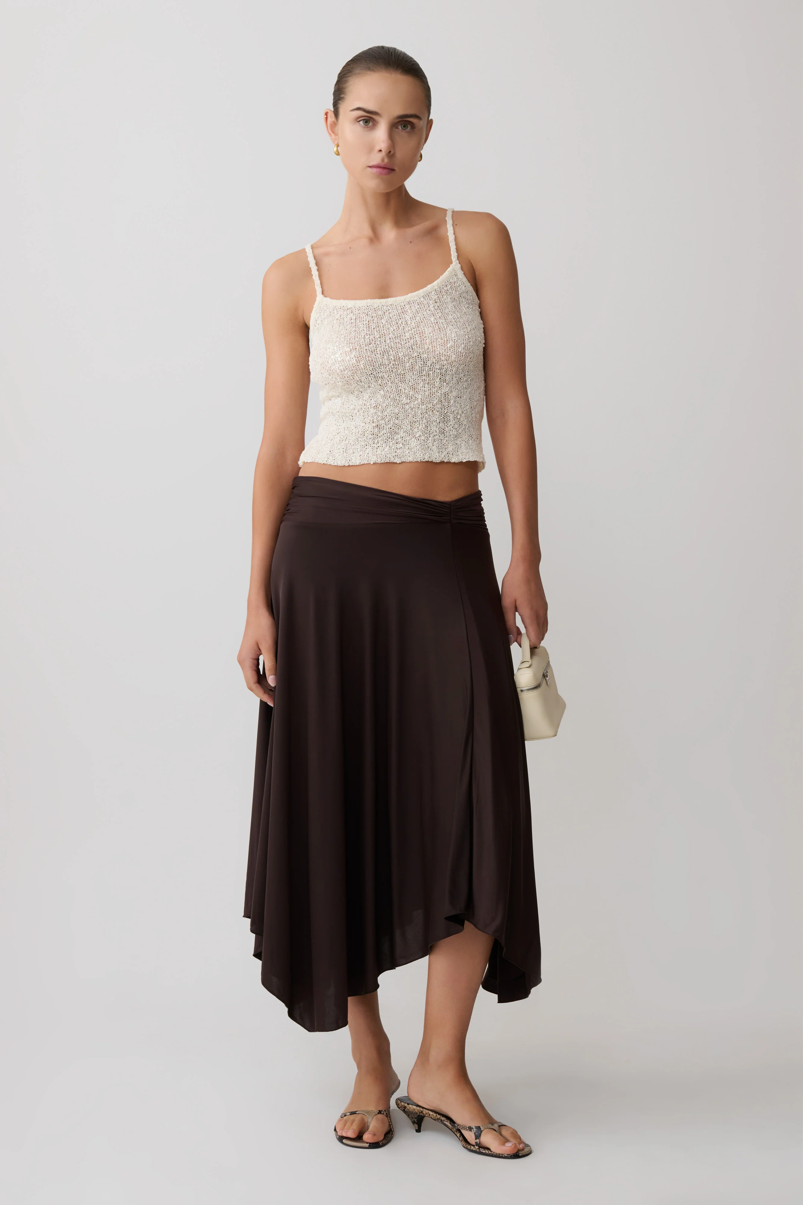 Mattais Boucle Knit Top - Ivory - Image 6