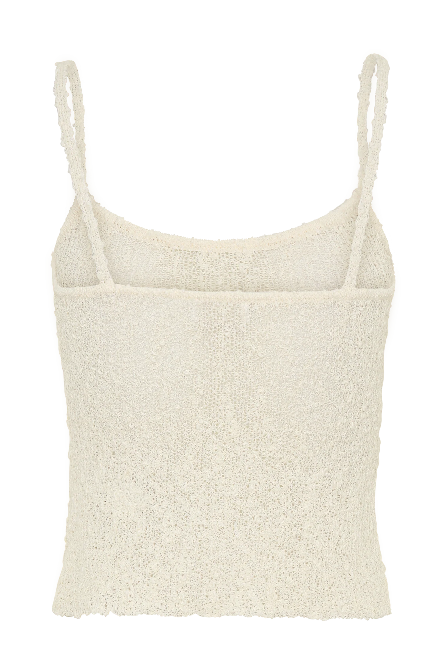 Mattais Boucle Knit Top - Ivory - Image 8
