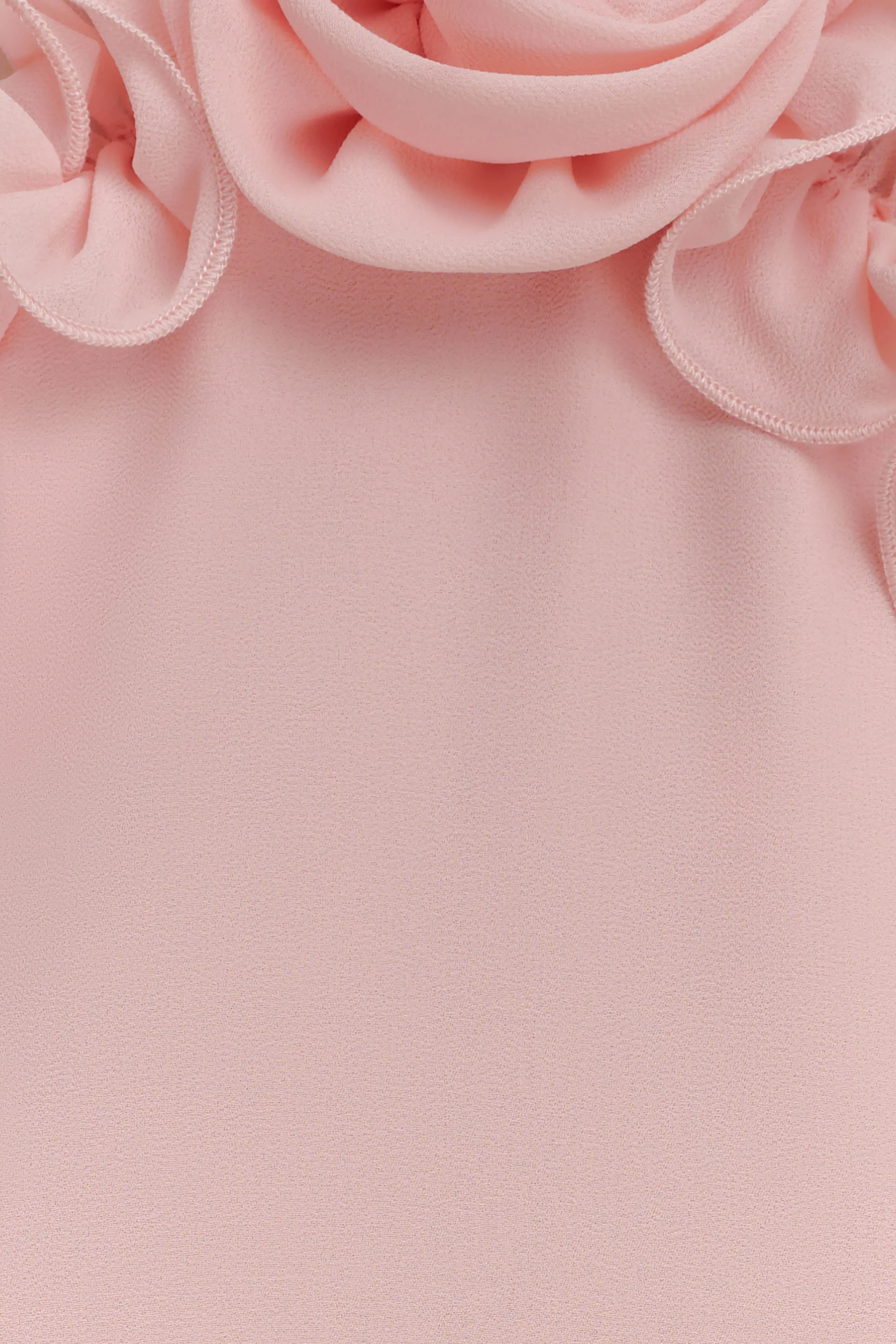 Melissa Chiffon Flower Maxi Dress - Baby Pink - Image 7