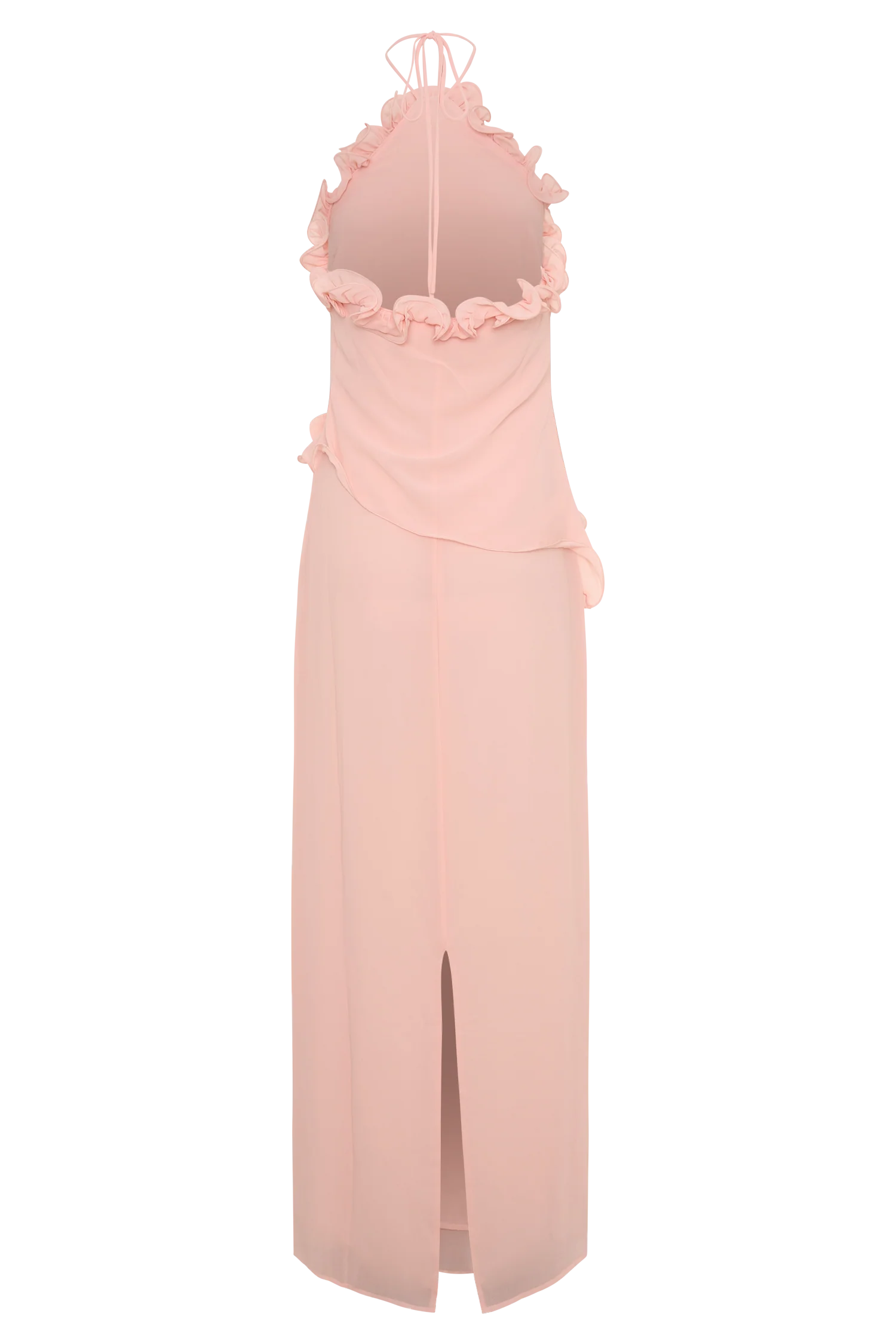 Melissa Chiffon Flower Maxi Dress - Baby Pink - Image 8