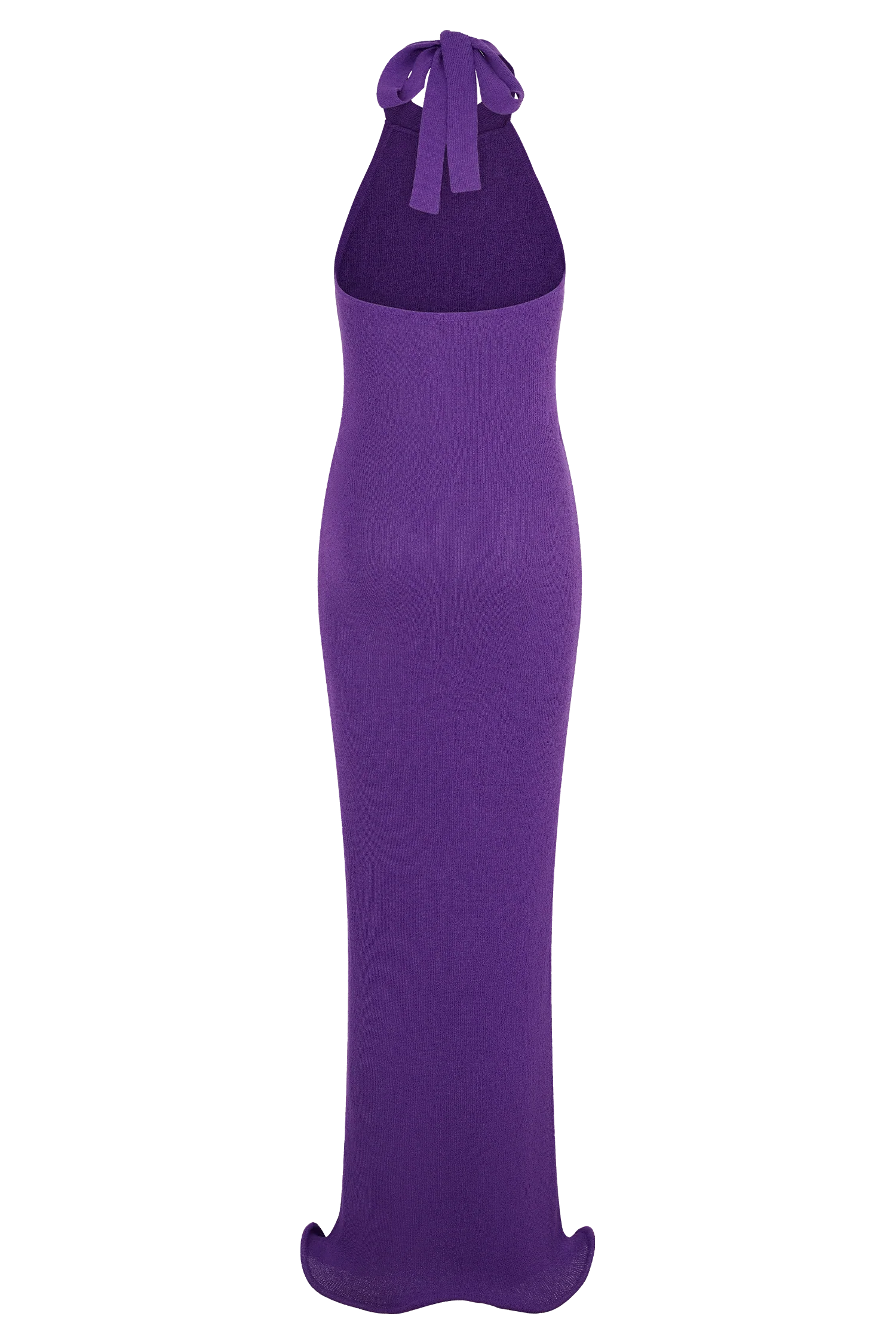 Melodie Halter Knit Maxi Dress - Purple - Image 7