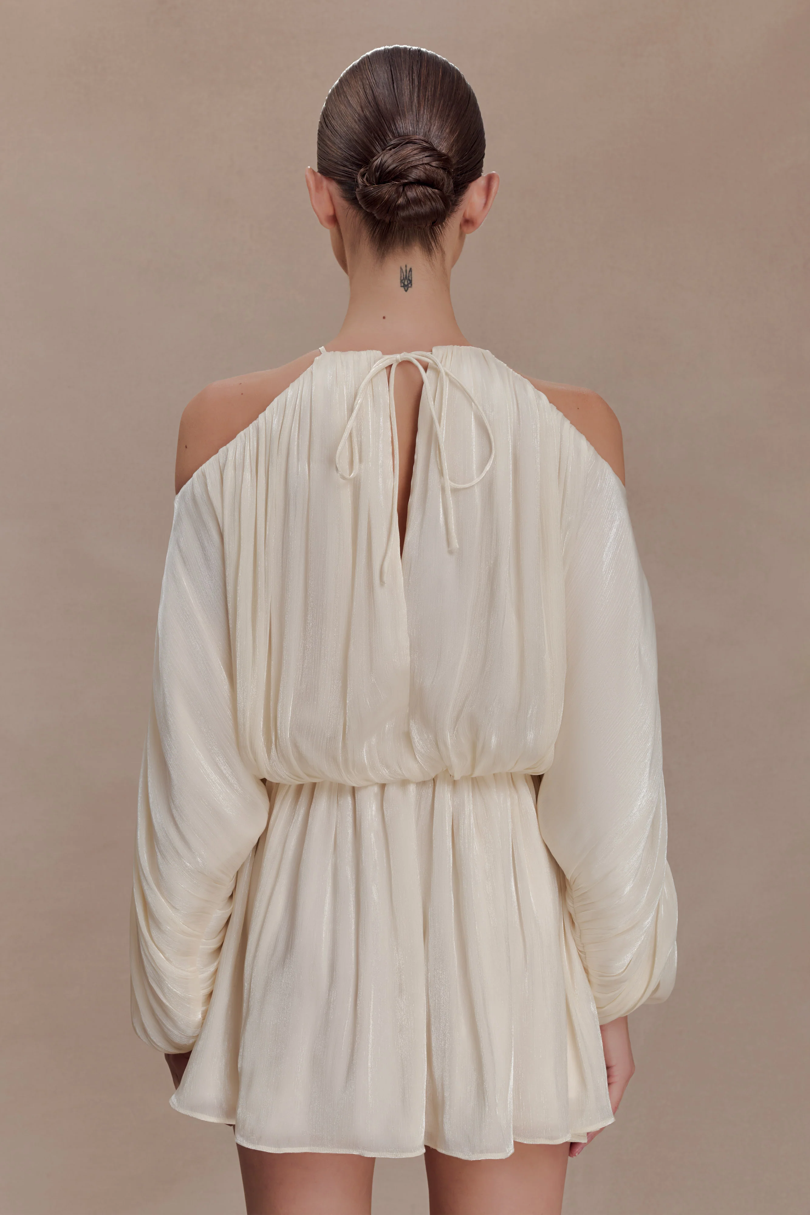 Minna Halter Mini Dress - Opal White - Image 7