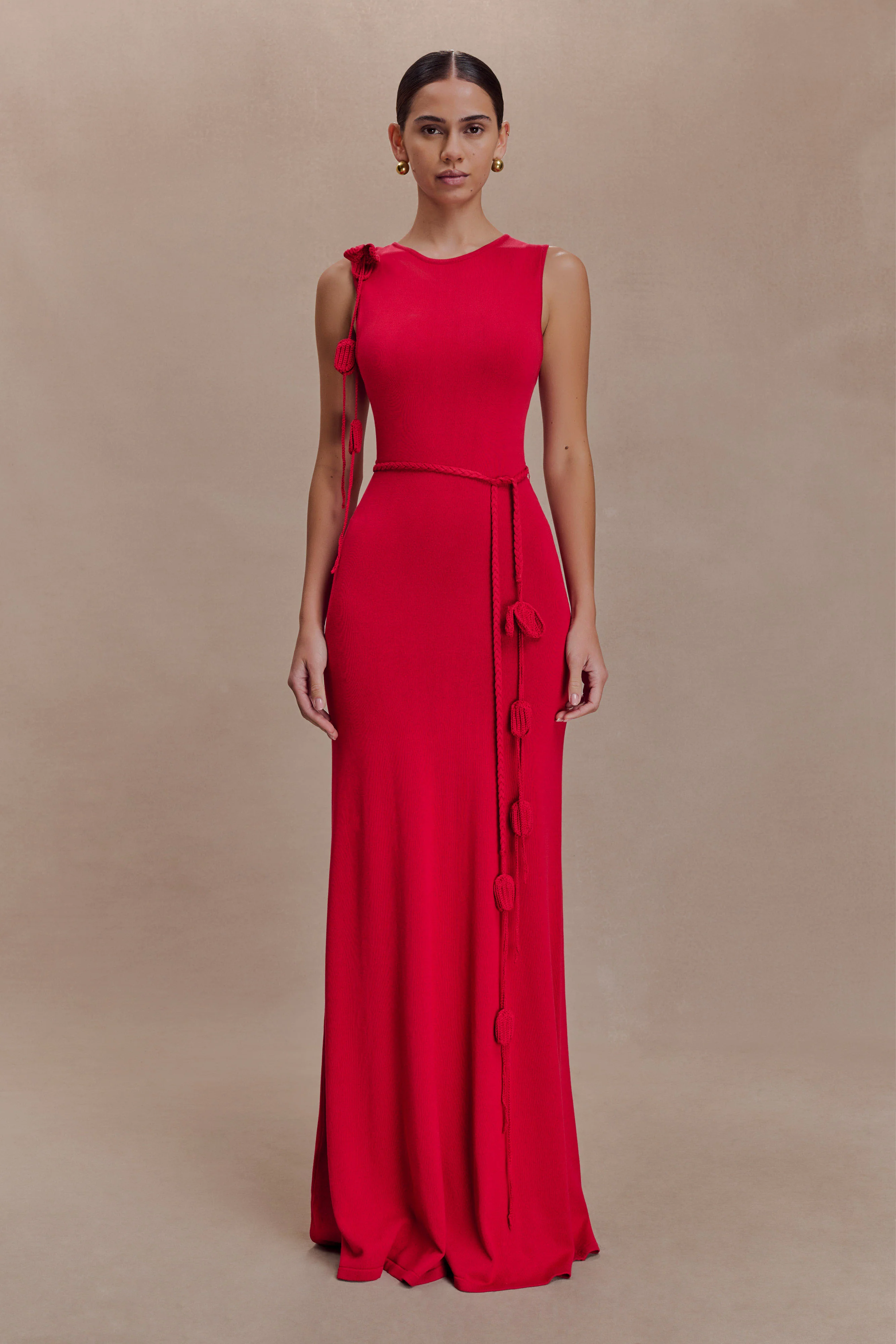 Monay Tulip Maxi Dress - Raspberry - Image 7