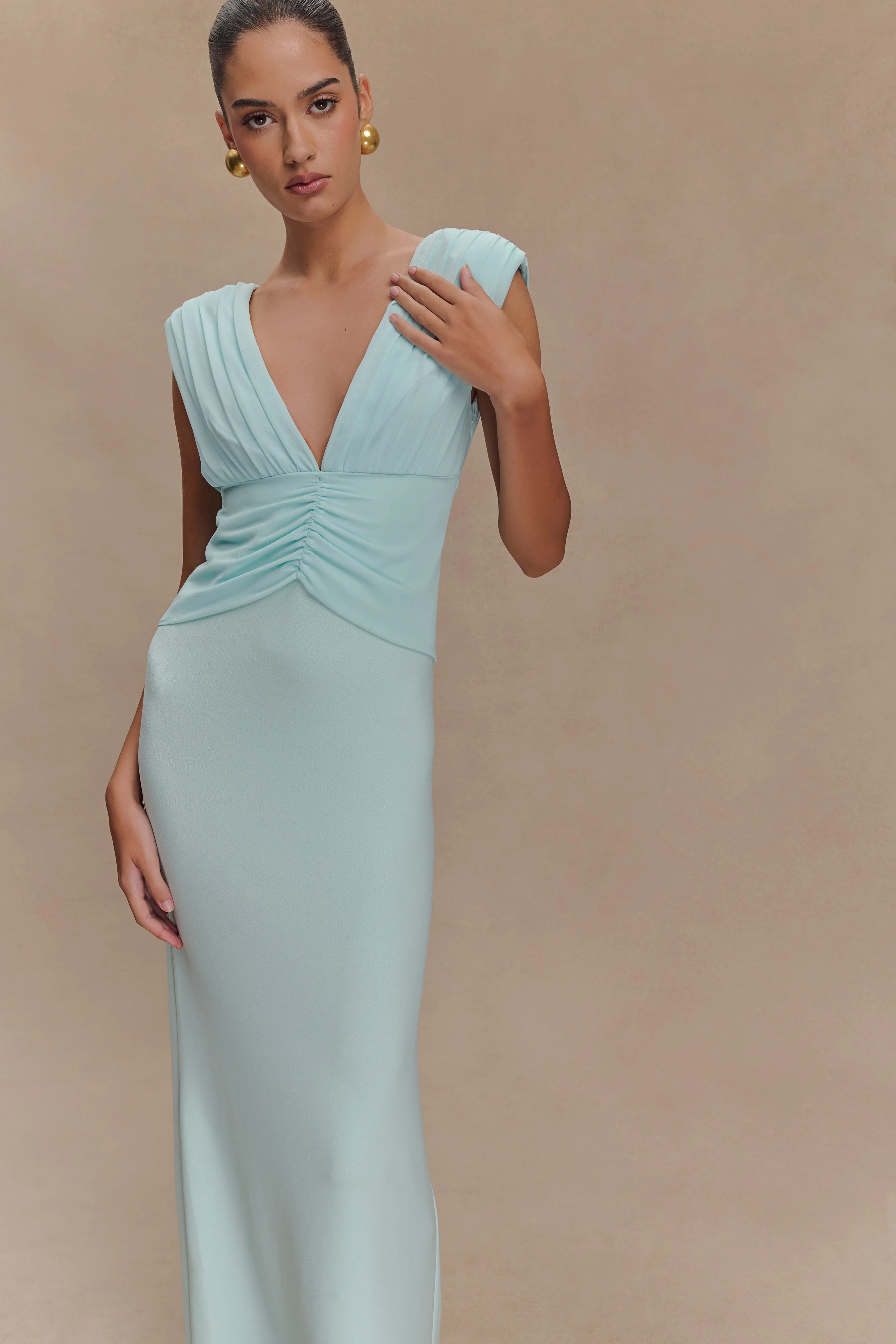 Monique Maxi Dress - Ice Blue - Image 4