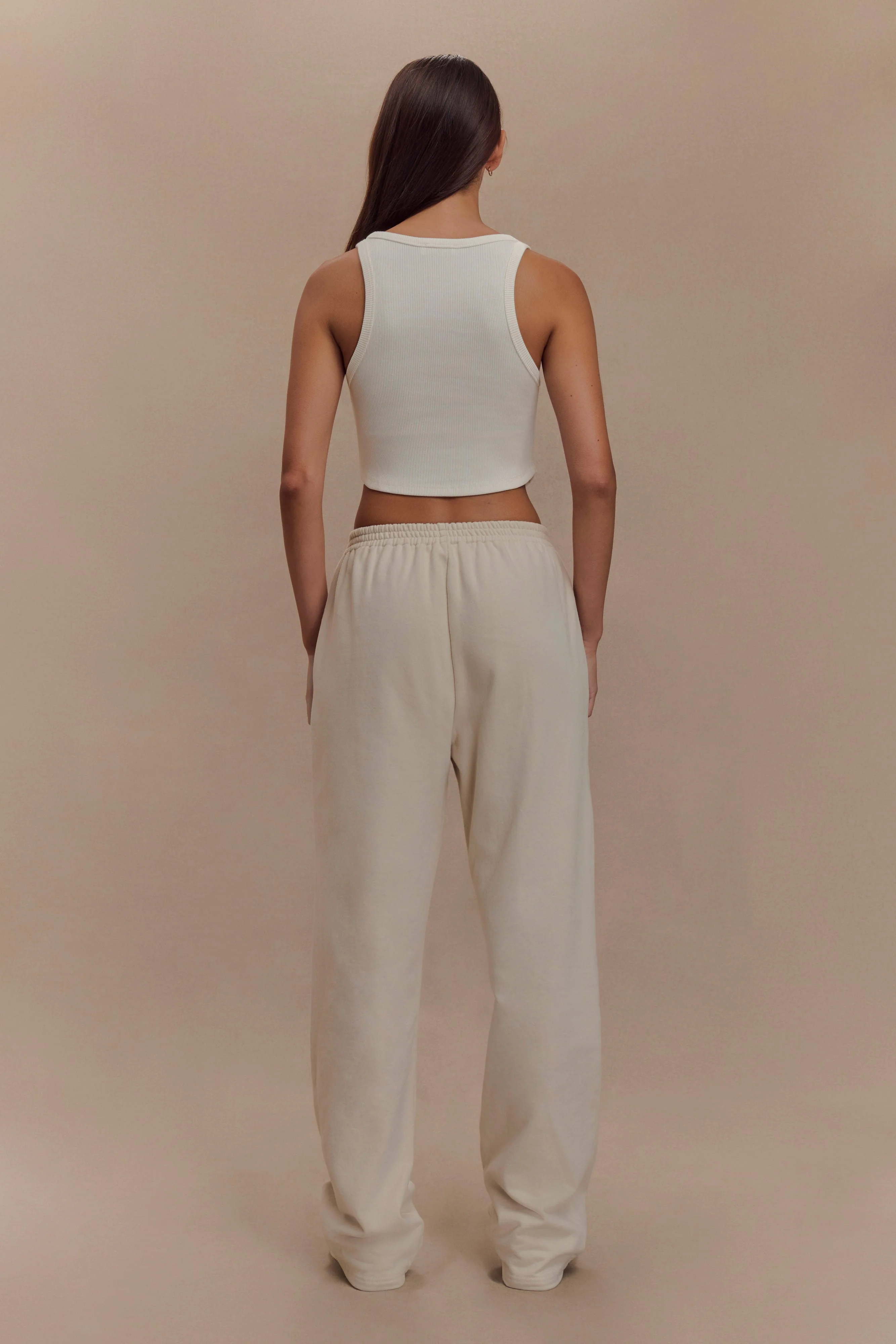 Morgana Ribbed Tank Top - White - Image 6