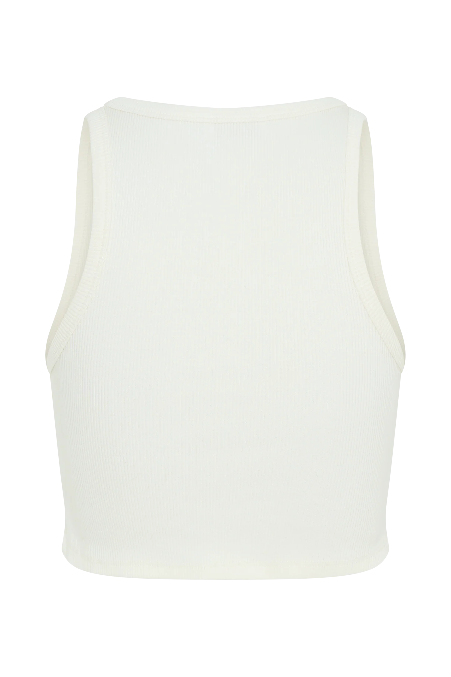 Morgana Ribbed Tank Top - White - Image 8