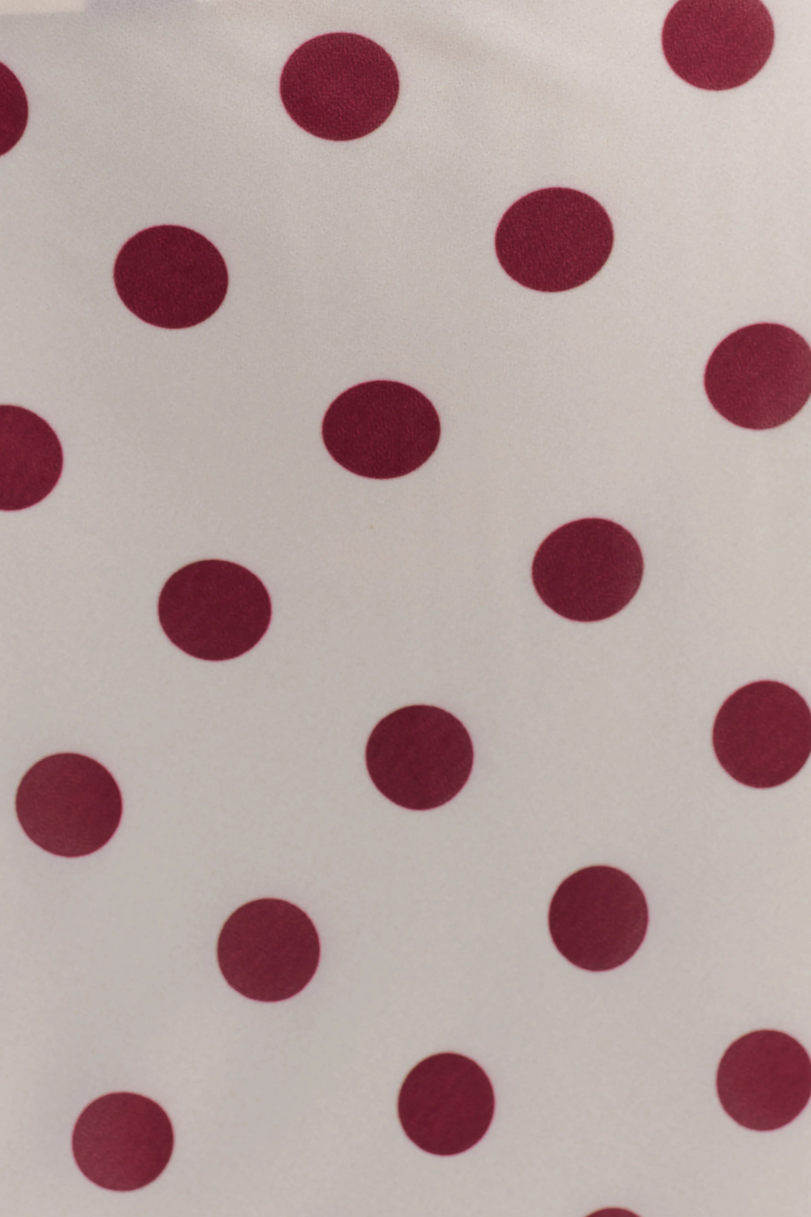 Nadine Halter Chiffon Maxi Dress - Ivory/Merlot Polka Dot - Image 9