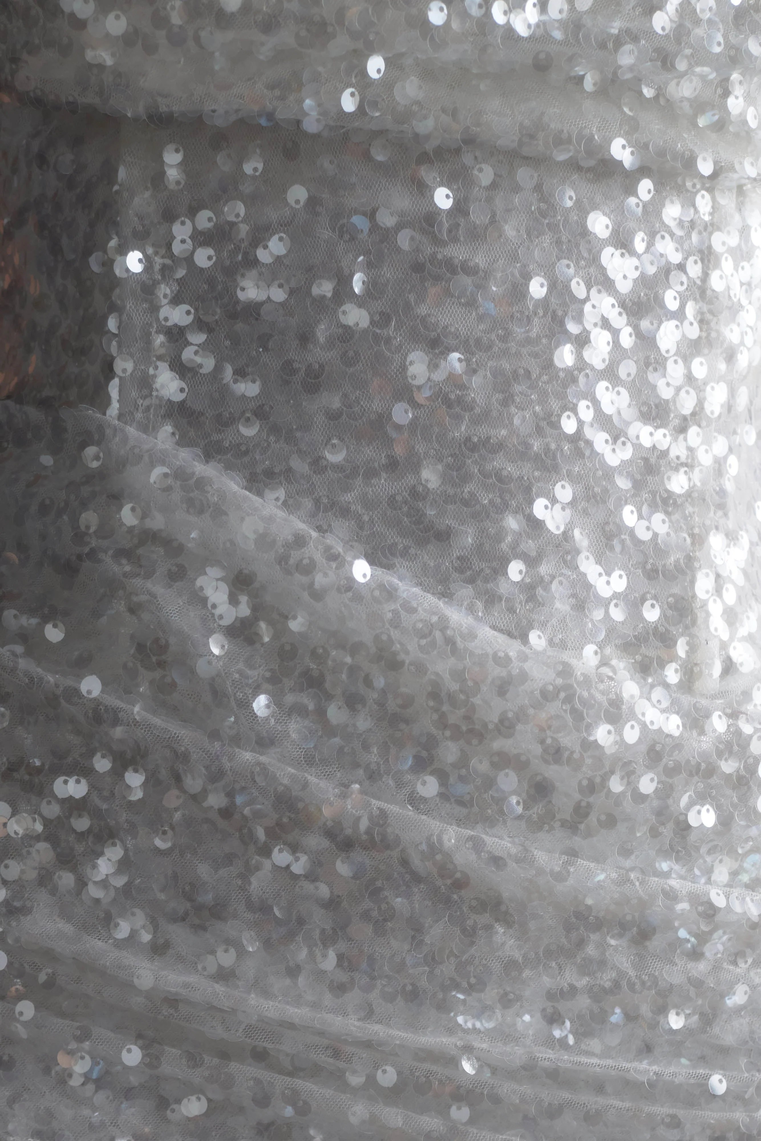 Nala Strapless Sequin Mini Dress - White - Image 6