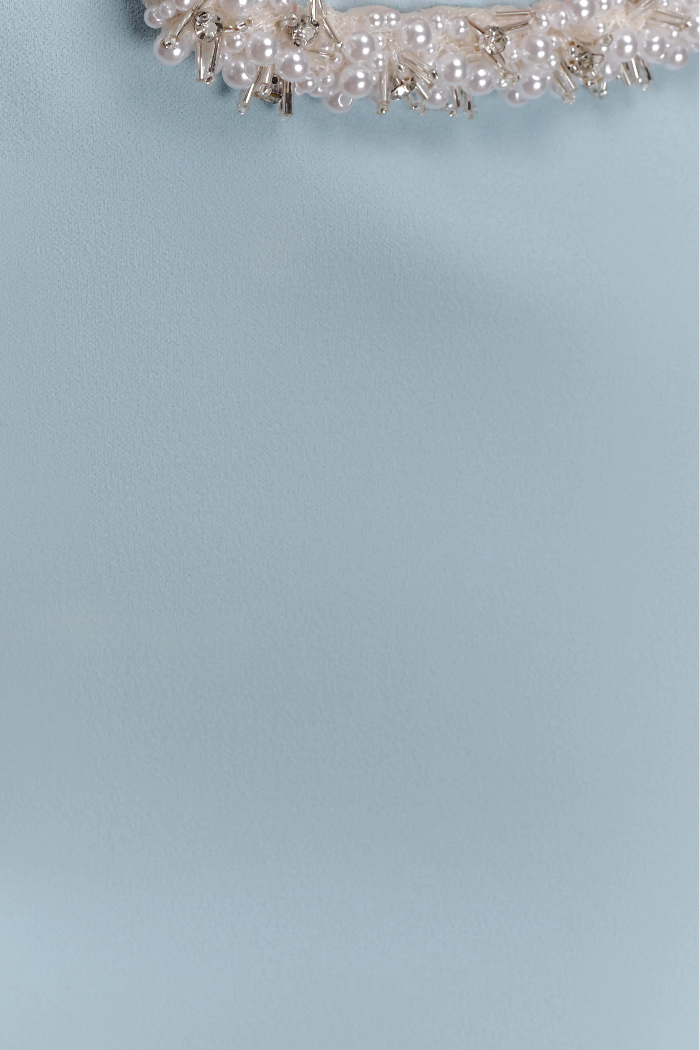 Nicole Embellished Cut Out Maxi Dress - Pale Blue - Image 5