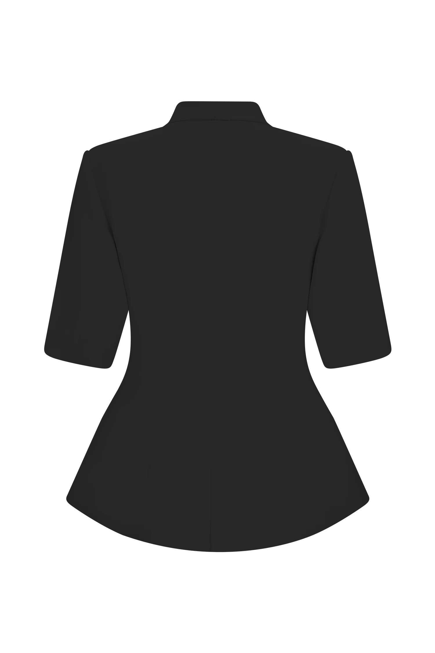 Opal Puff Sleeve Suiting Top - Black - Image 8