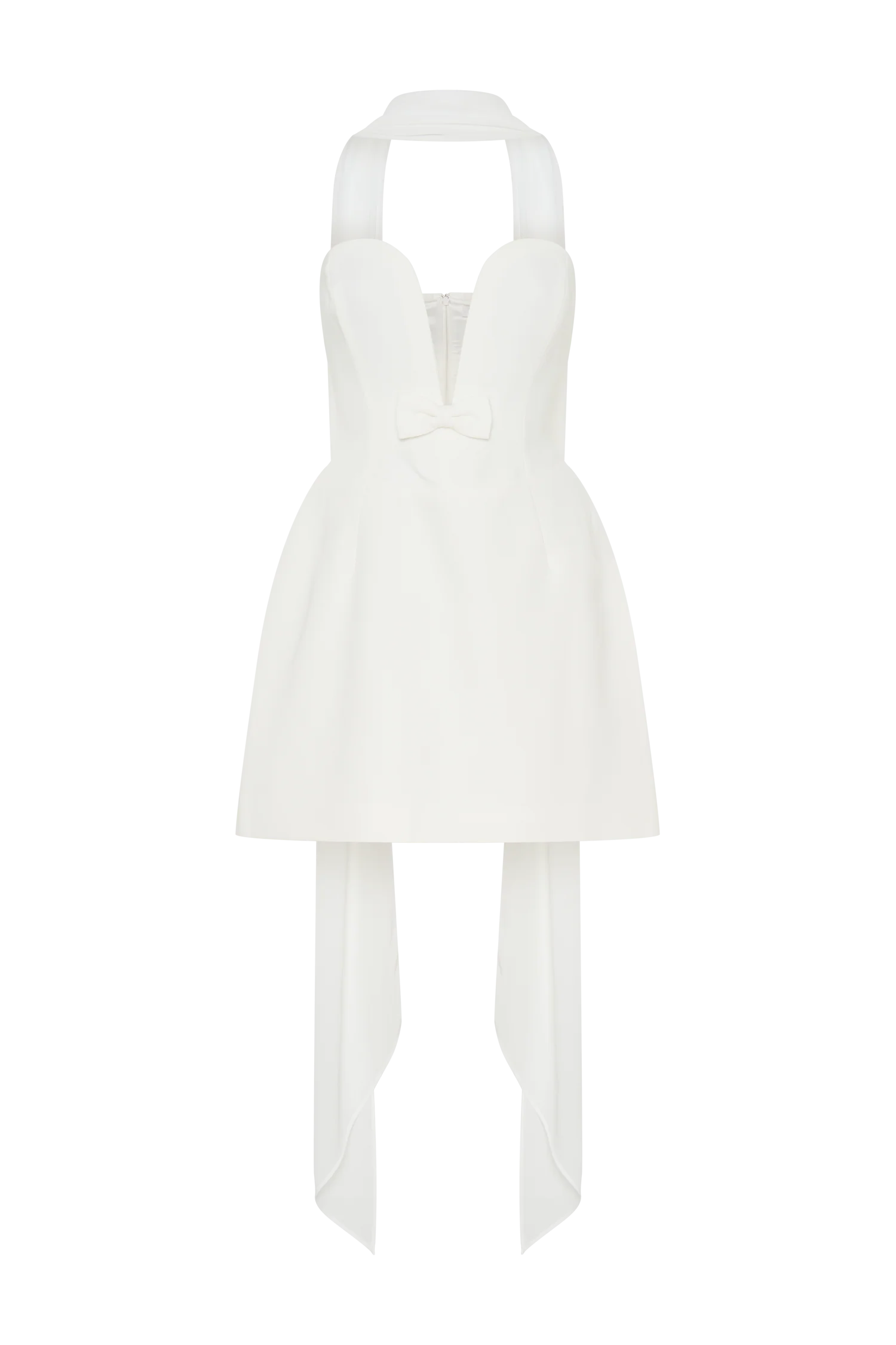 Orellia Strapless Suiting Mini Dress - Ivory - Image 9