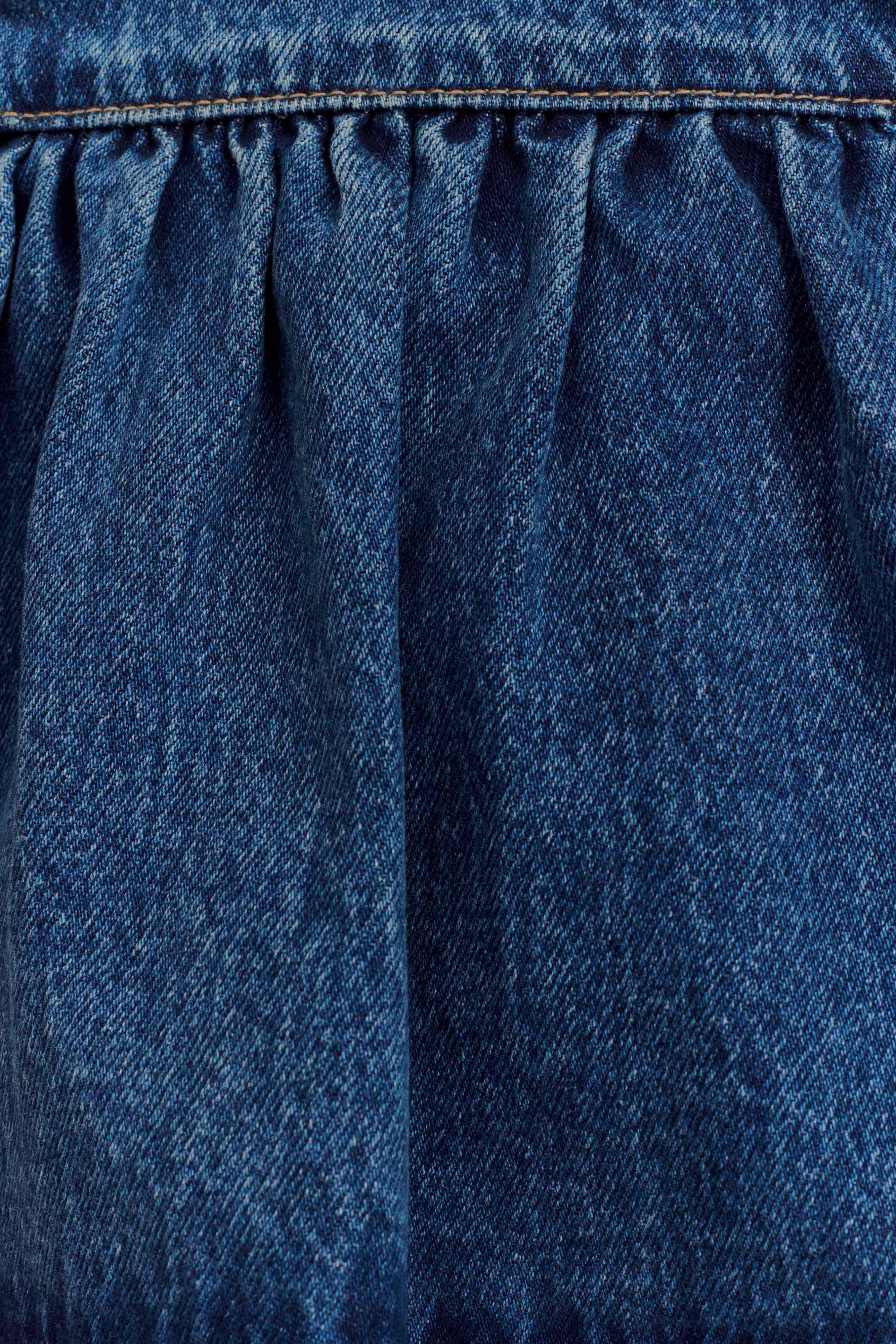 Pauline Strapless Denim Top - 90'S Blue - Image 9