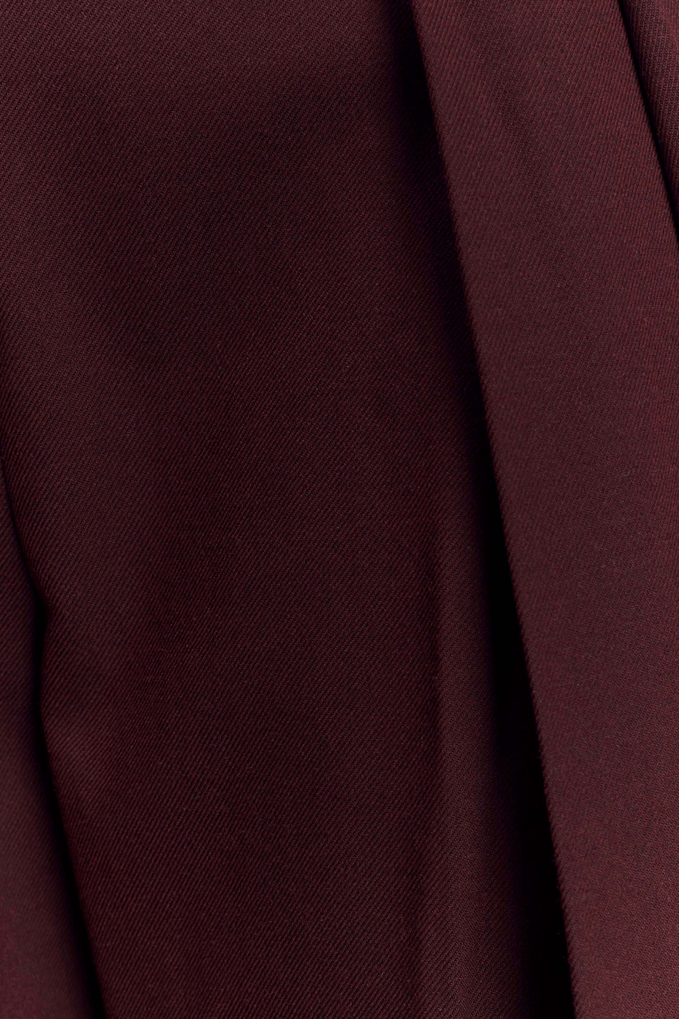 Penelope Pleated High Waisted Pants - Mahogany - Image 8