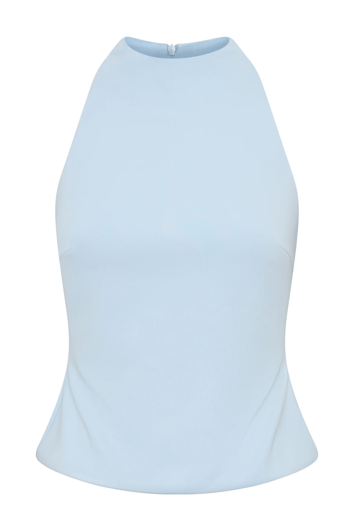 Portia Scuba Sleeveless Top - Pale Blue - Image 9