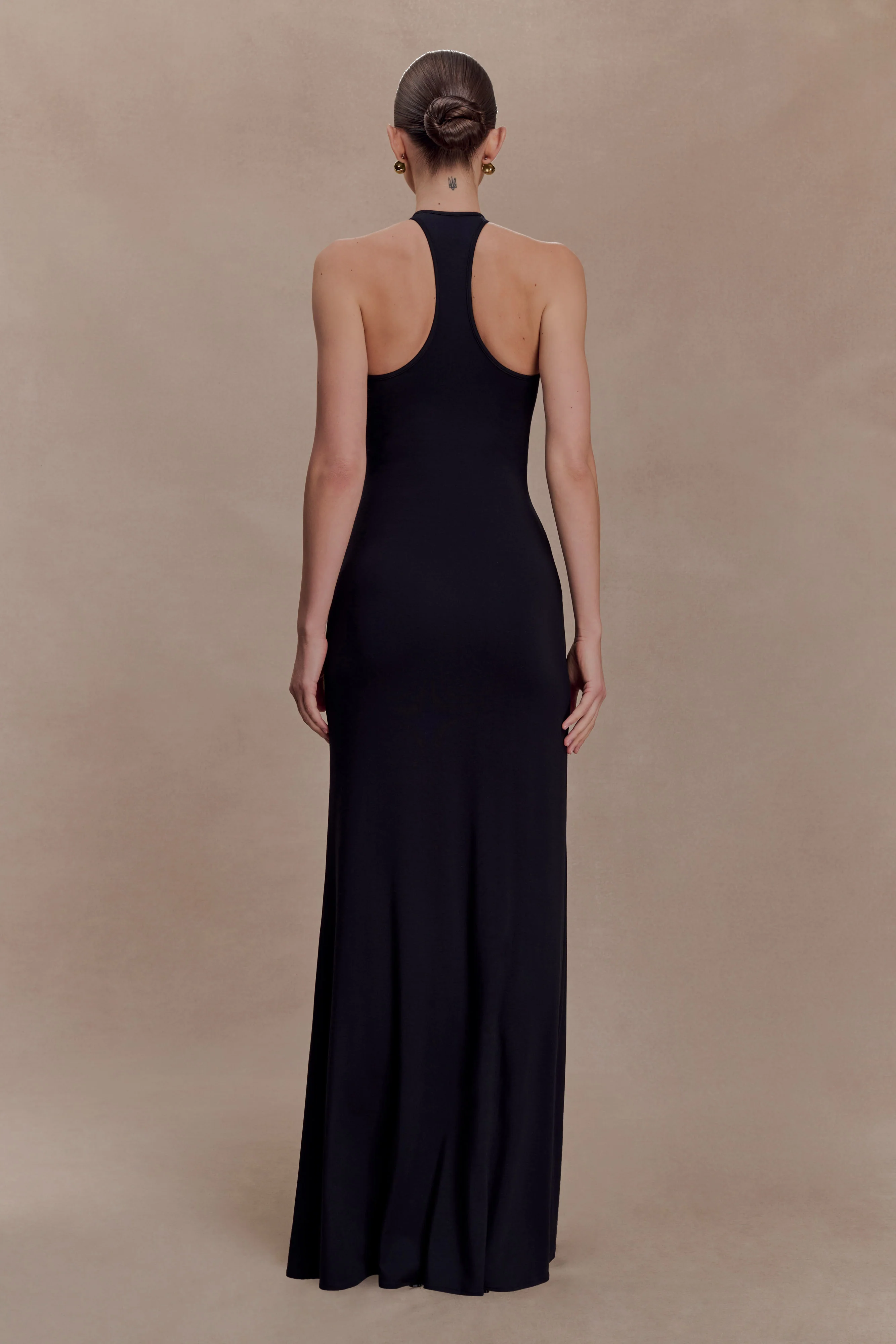 Ramona Modal Maxi Dress With Hardware - Black - Image 2