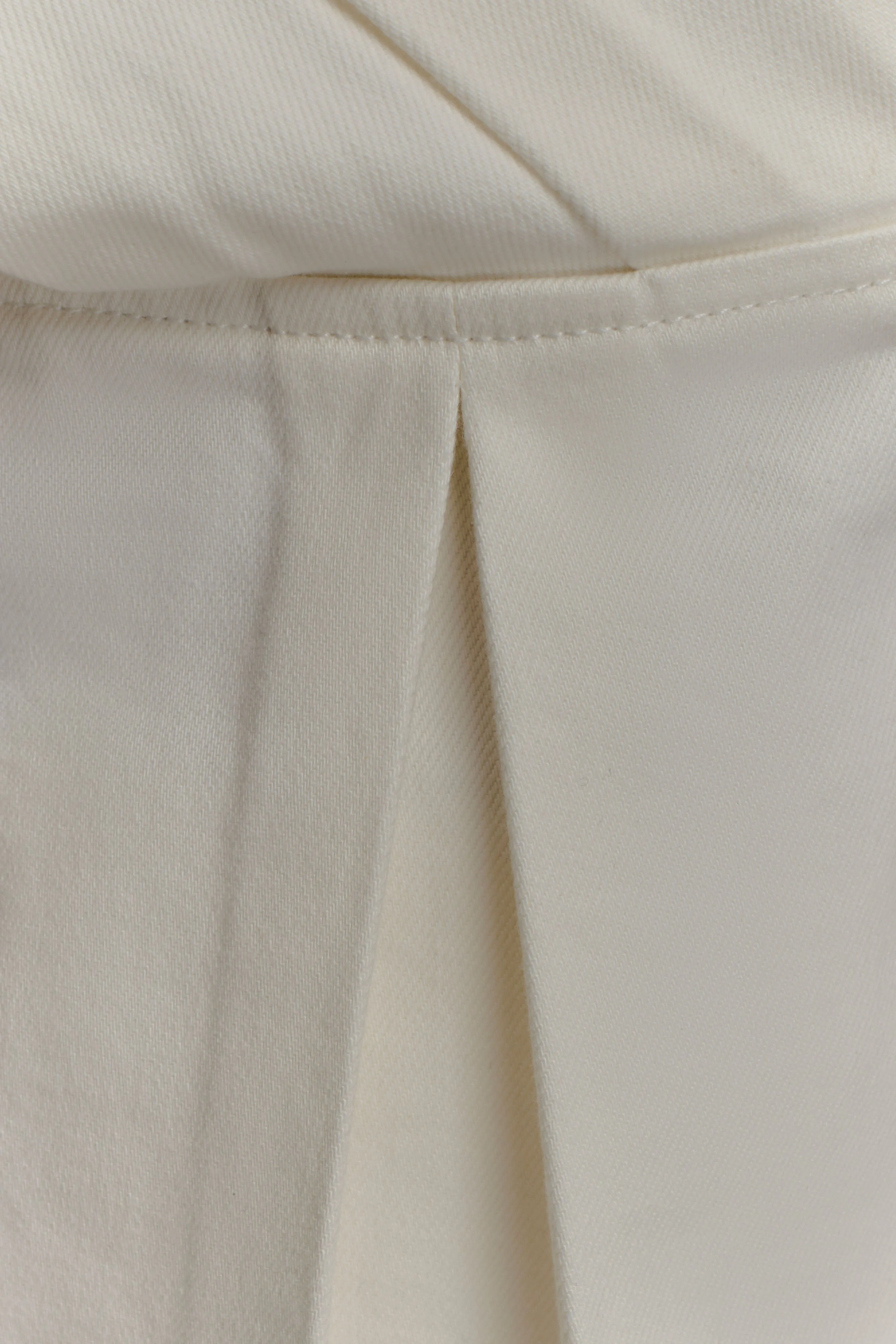 Rayne Off Shoulder Denim Top - White - Image 7