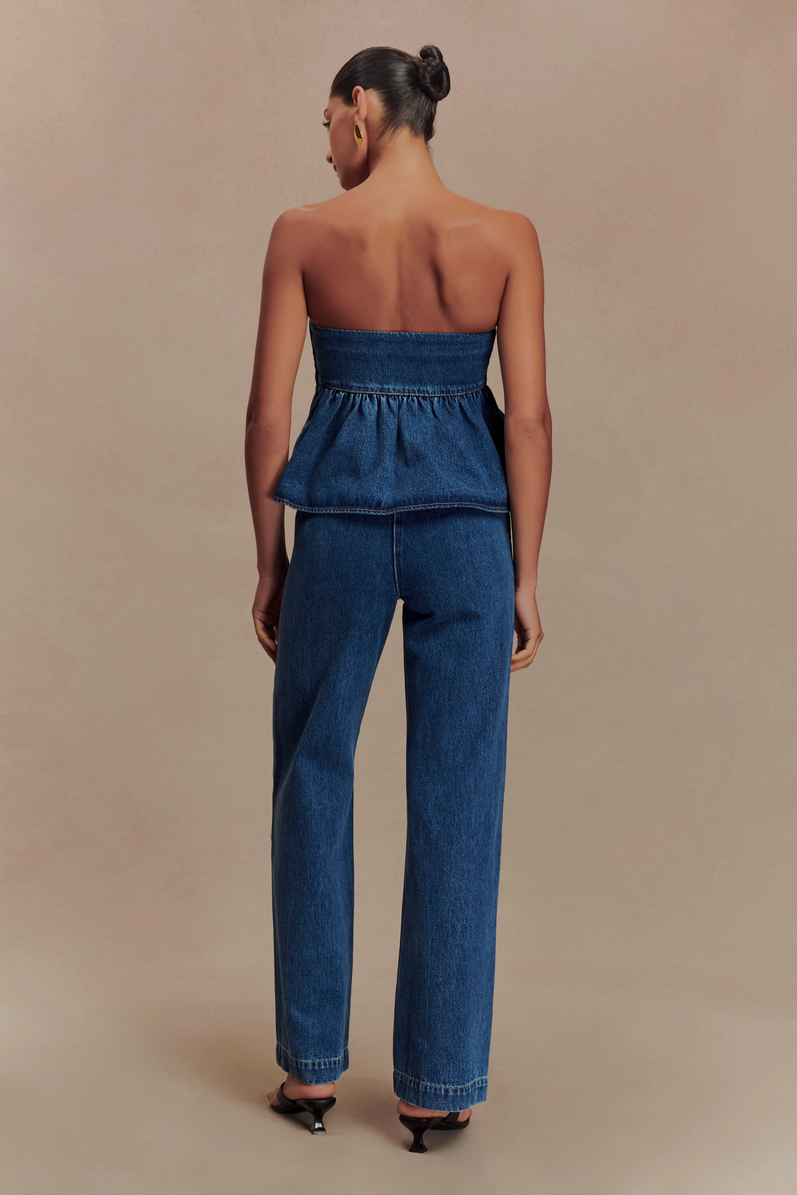 Rayne Wide Leg Denim Jeans - 90'S Blue - Image 4
