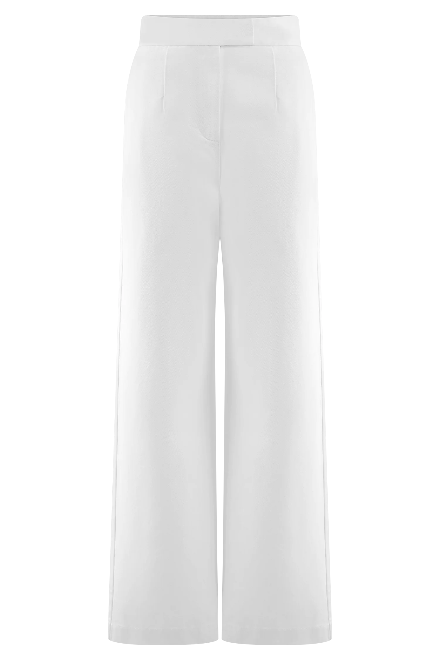 Rayne Wide Leg Denim Jeans - White - Image 9