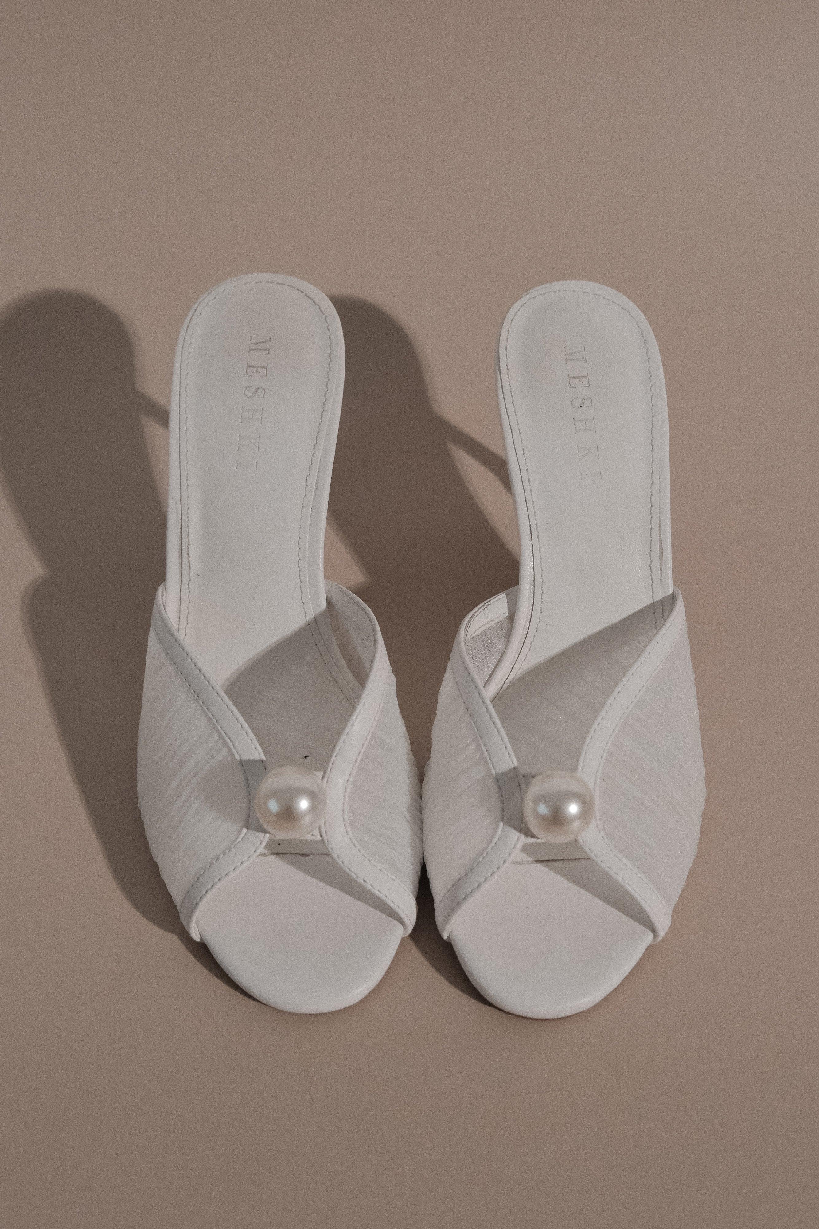 Reena Pearl Mesh Mule - Ivory - Image 8