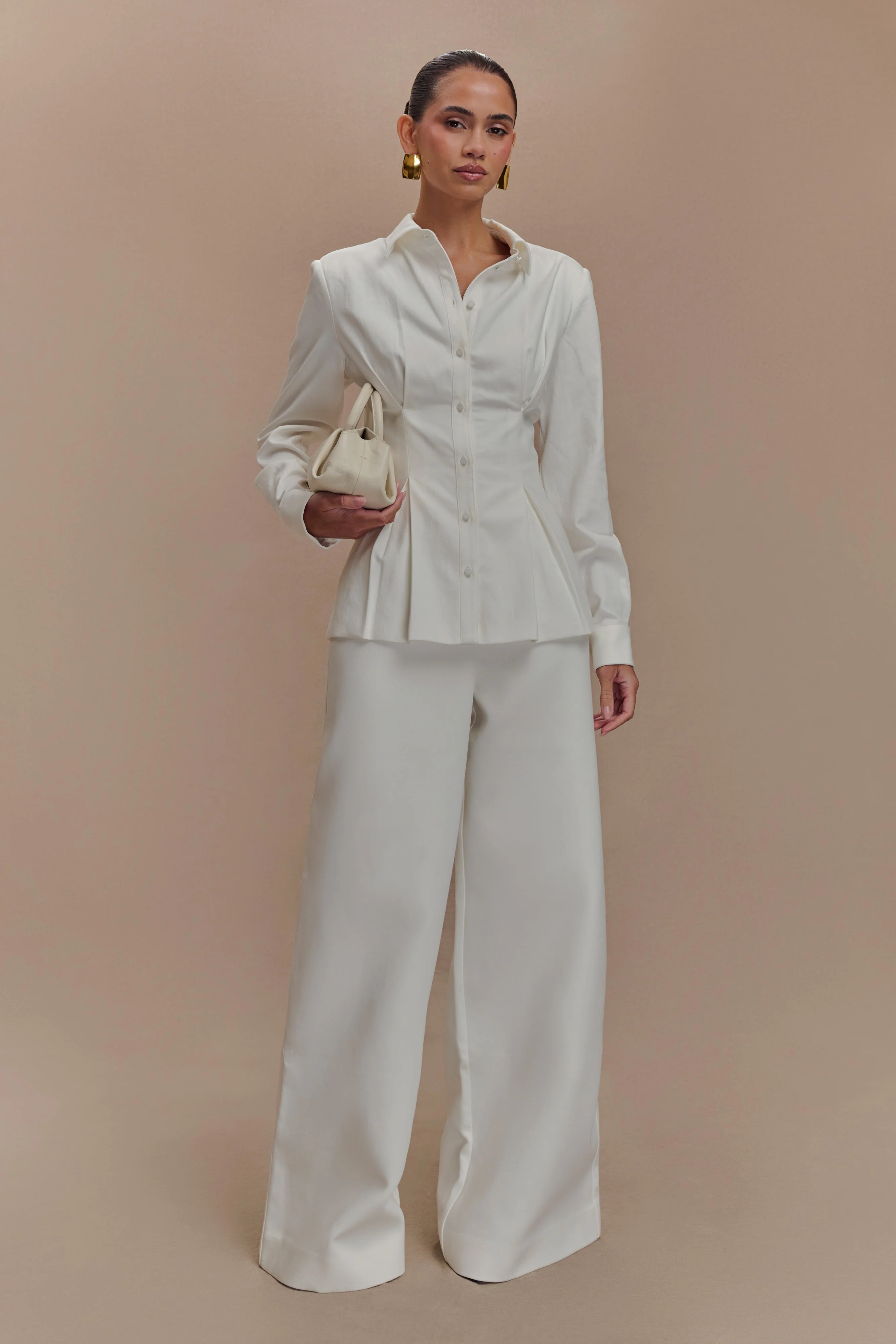 Rhia Oversized Shirt - White - Image 7