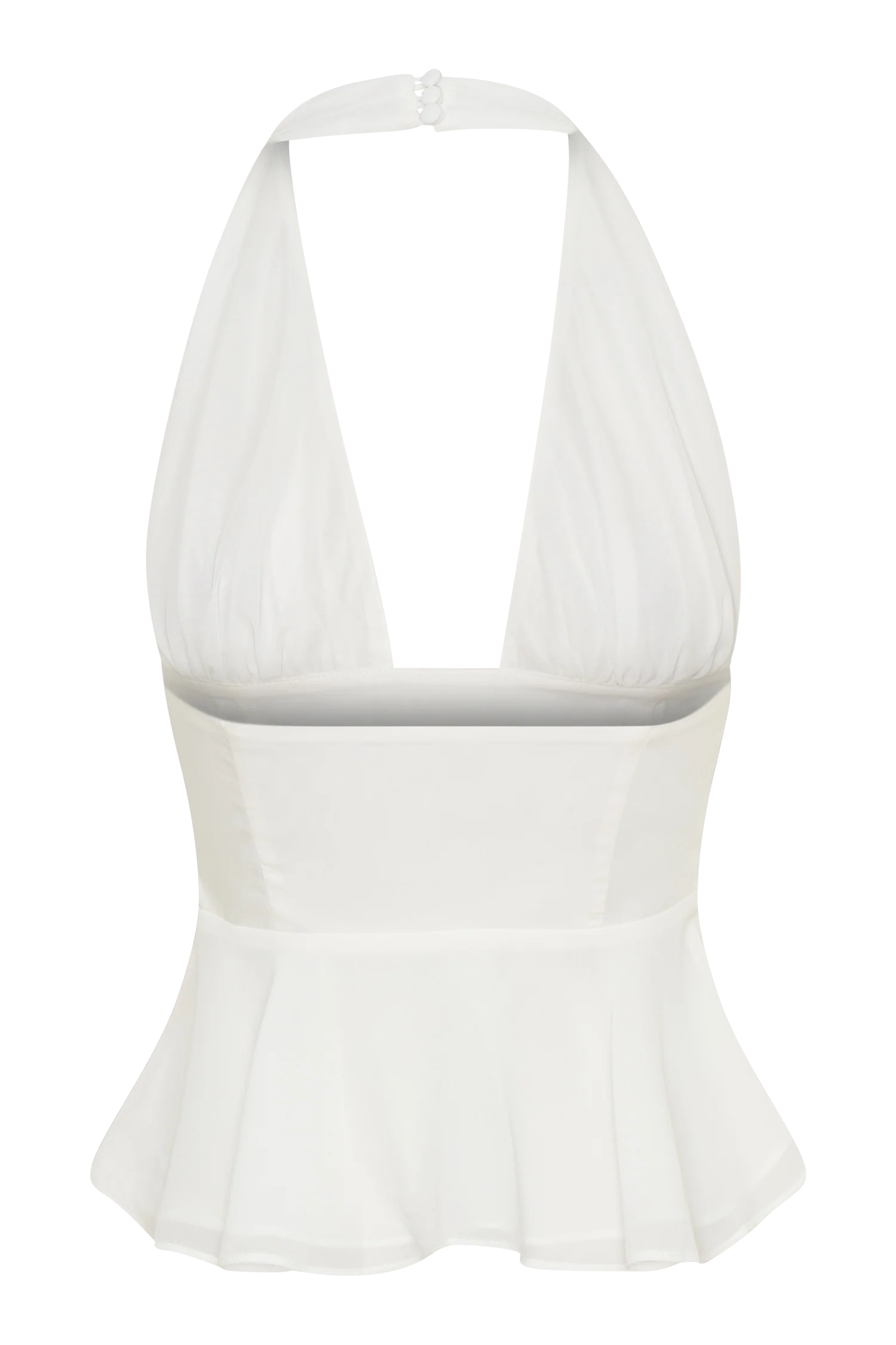 River Halter Neck Sleeveless Top - White - Image 7