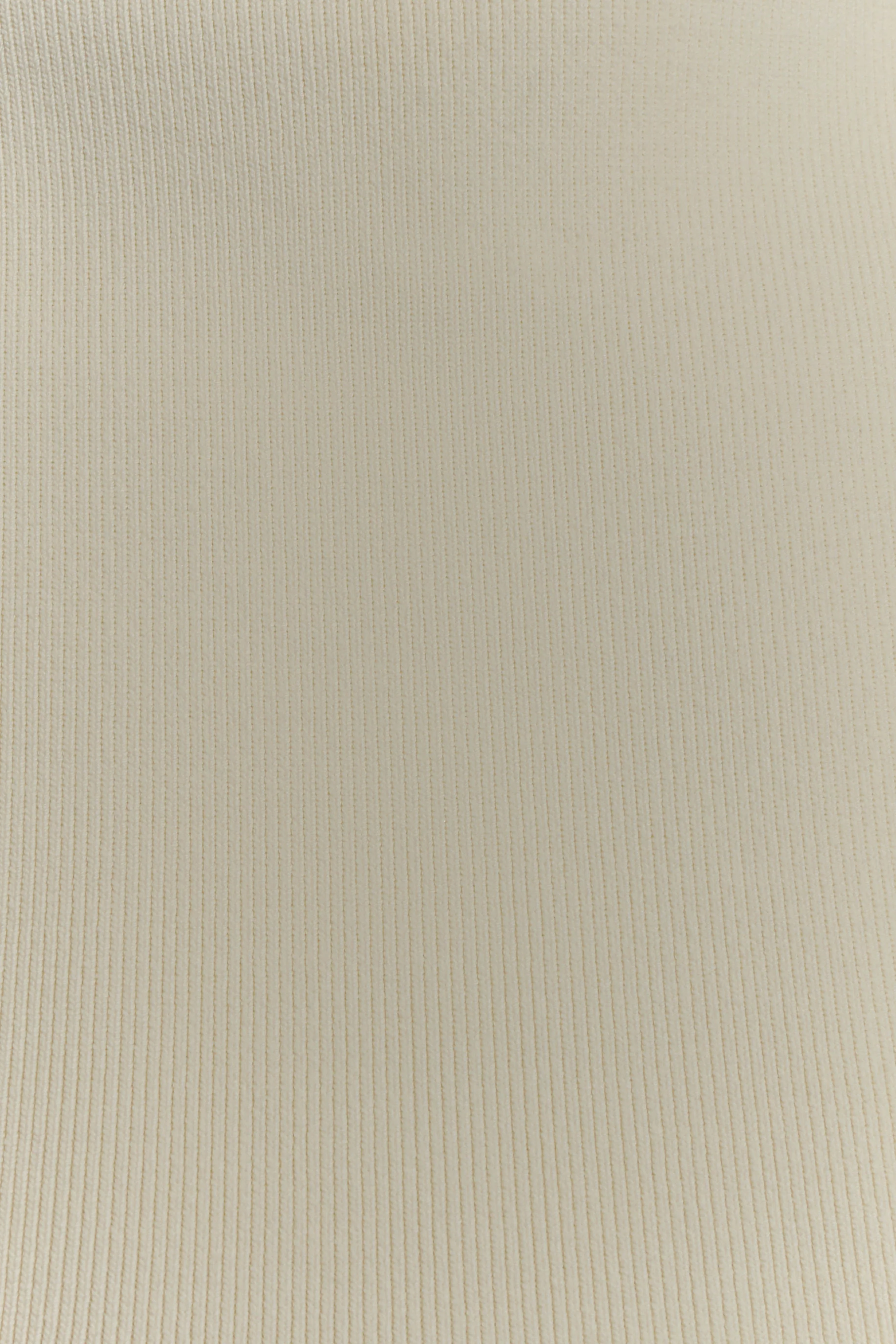 Romaine High Neck Bandage Knit Top - Ivory - Image 7