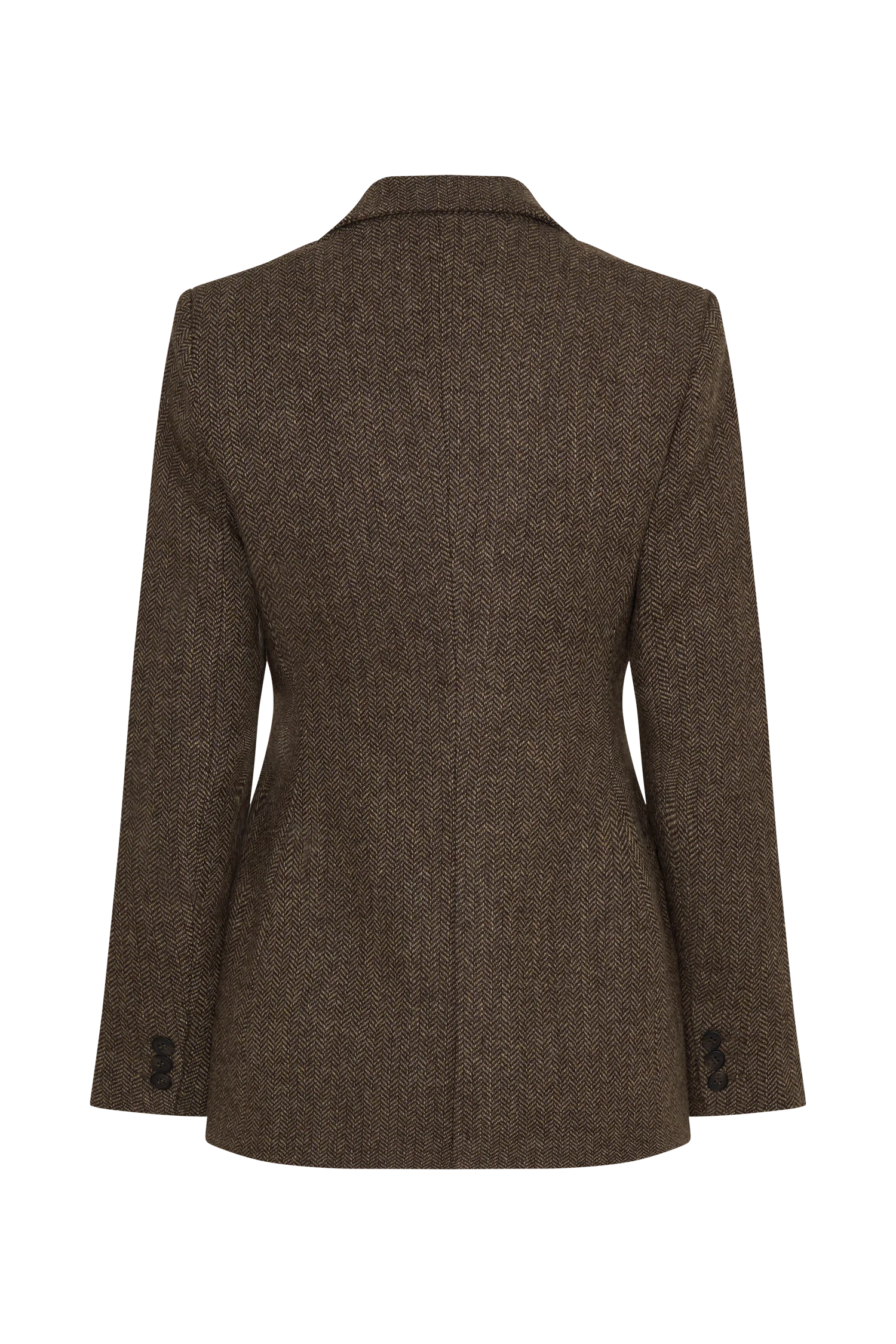 Romy Structured Blazer With Hardware - Herringbone - Image 9