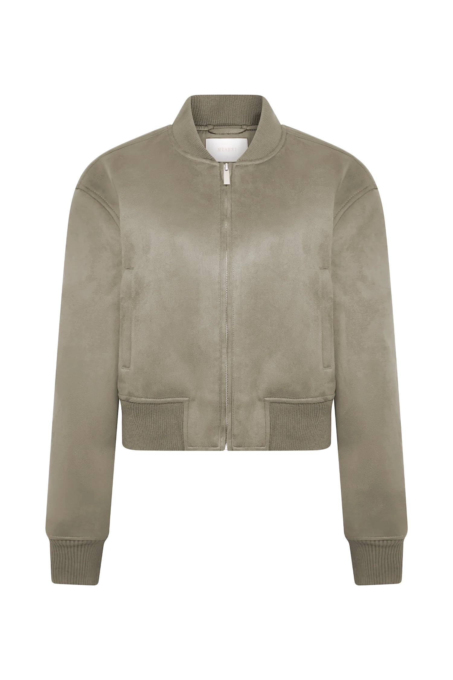 Rudy Suede Bomber Jacket - Sand - Image 10
