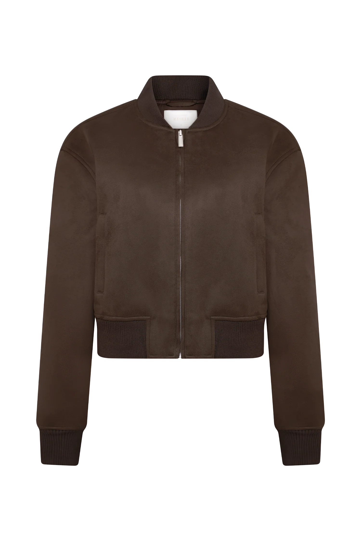 Rudy Suede Bomber Jacket - Chocolate - Image 10