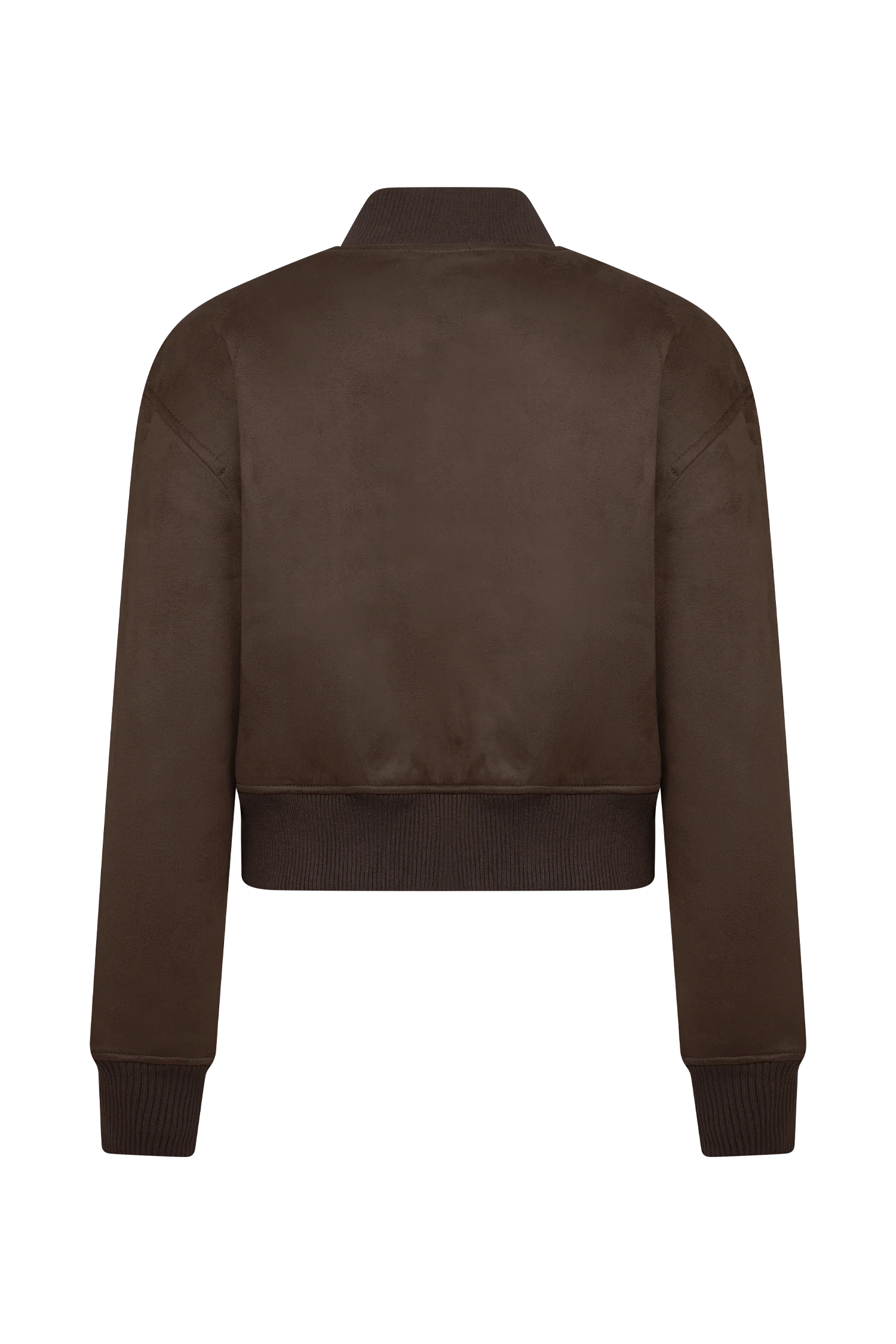Rudy Suede Bomber Jacket - Chocolate - Image 9