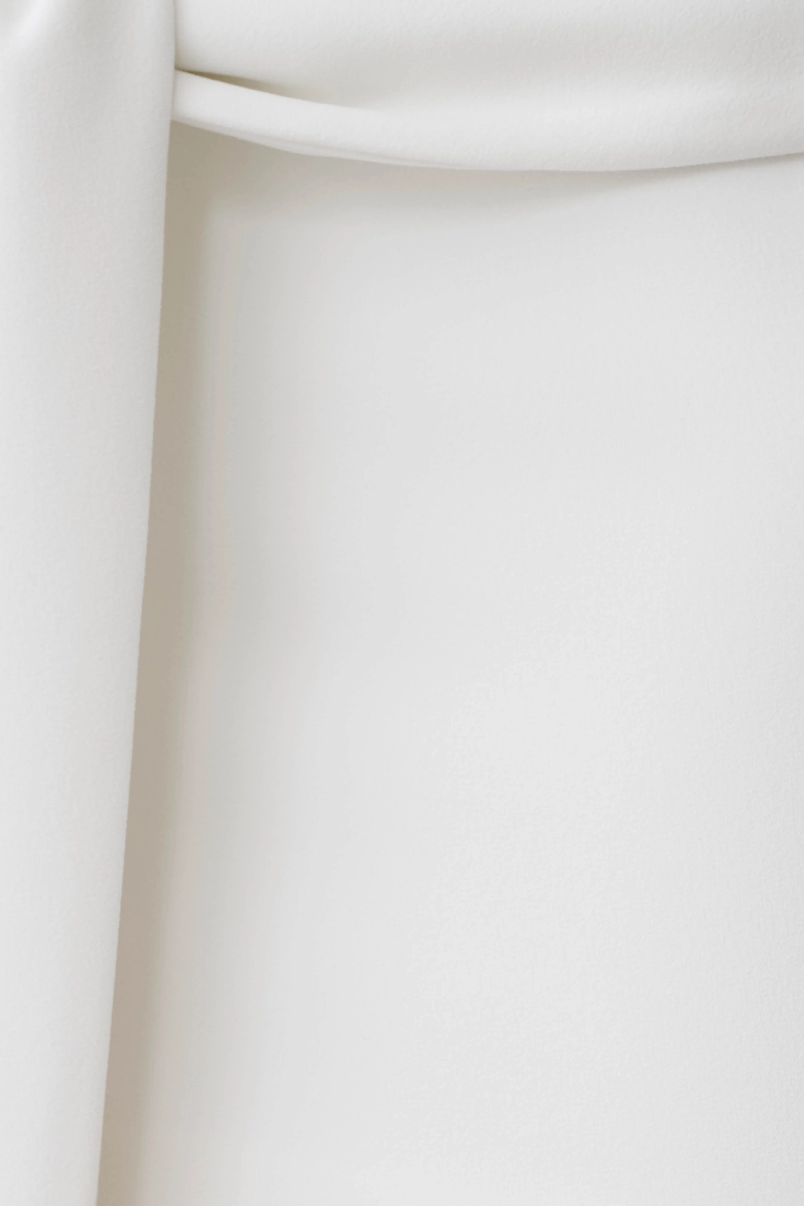 Runa Off Shoulder Mini Dress With Waist Tie - White - Image 7