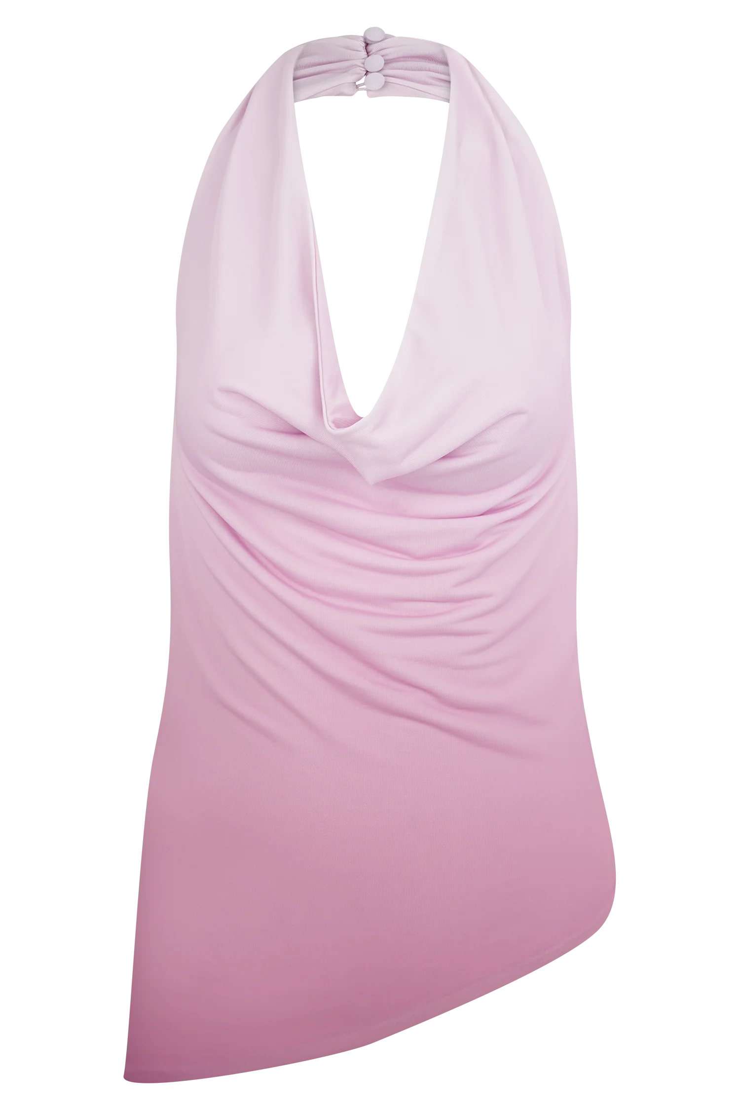 Safiya Asymmetrical Halter Top - Ombre Pink - Image 9