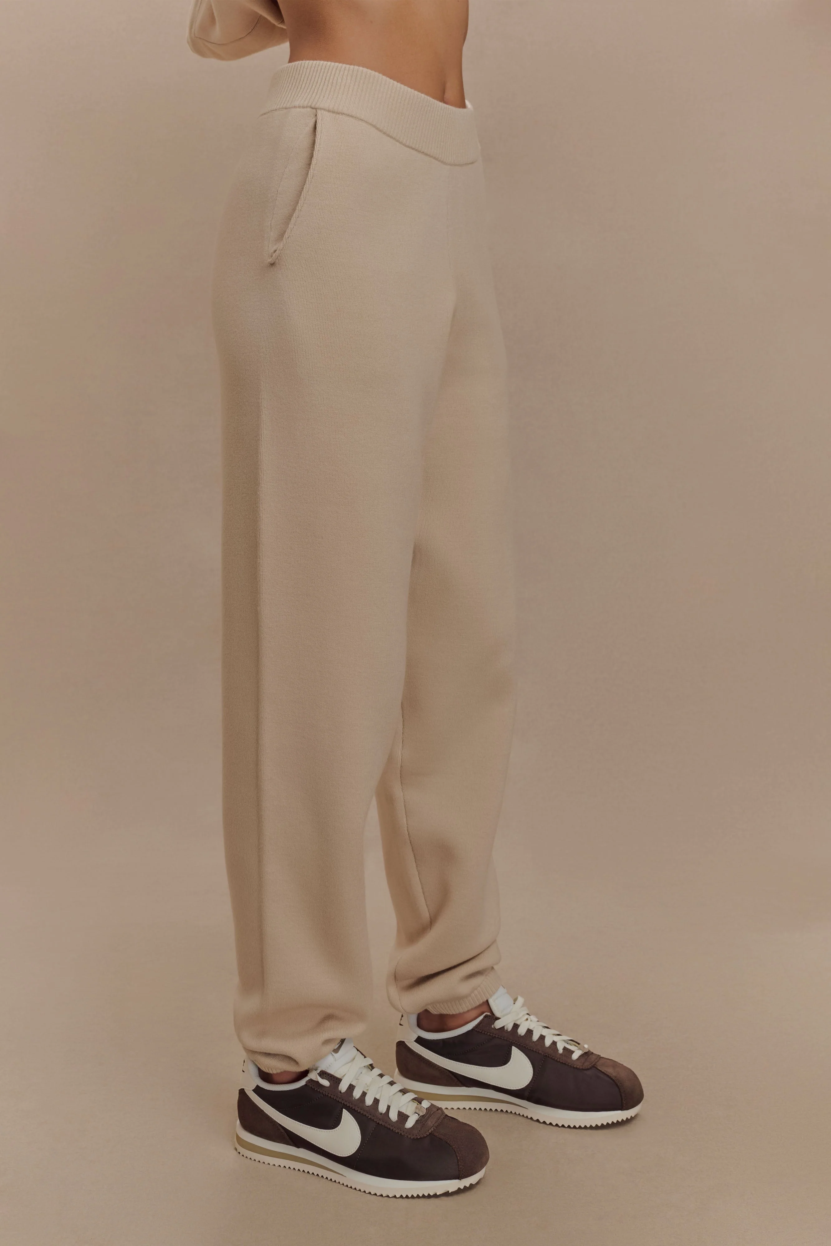 Sami Knit Jogger - Camel - Image 7