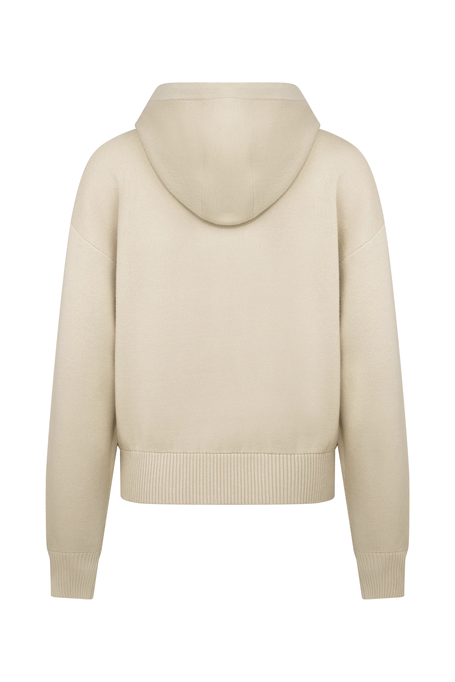 Sami Zip Front Knit Hoodie - Camel - Image 8