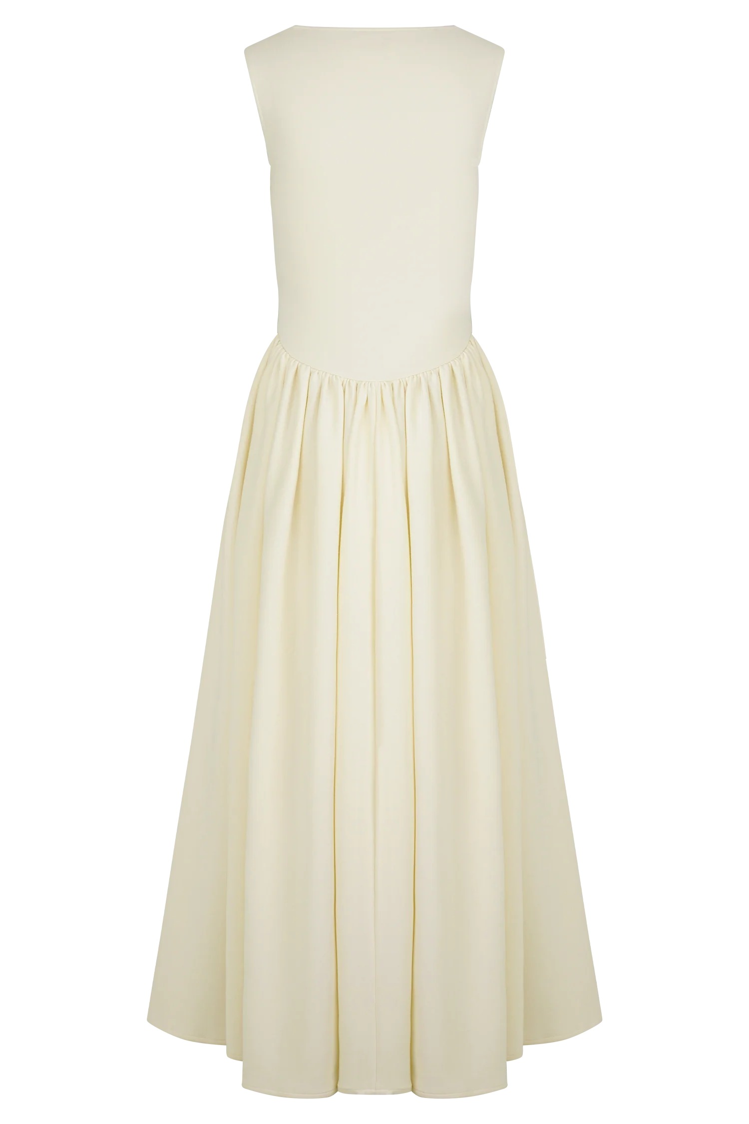 Sharon Scuba Jersey Midi Dress - Ivory - Image 9