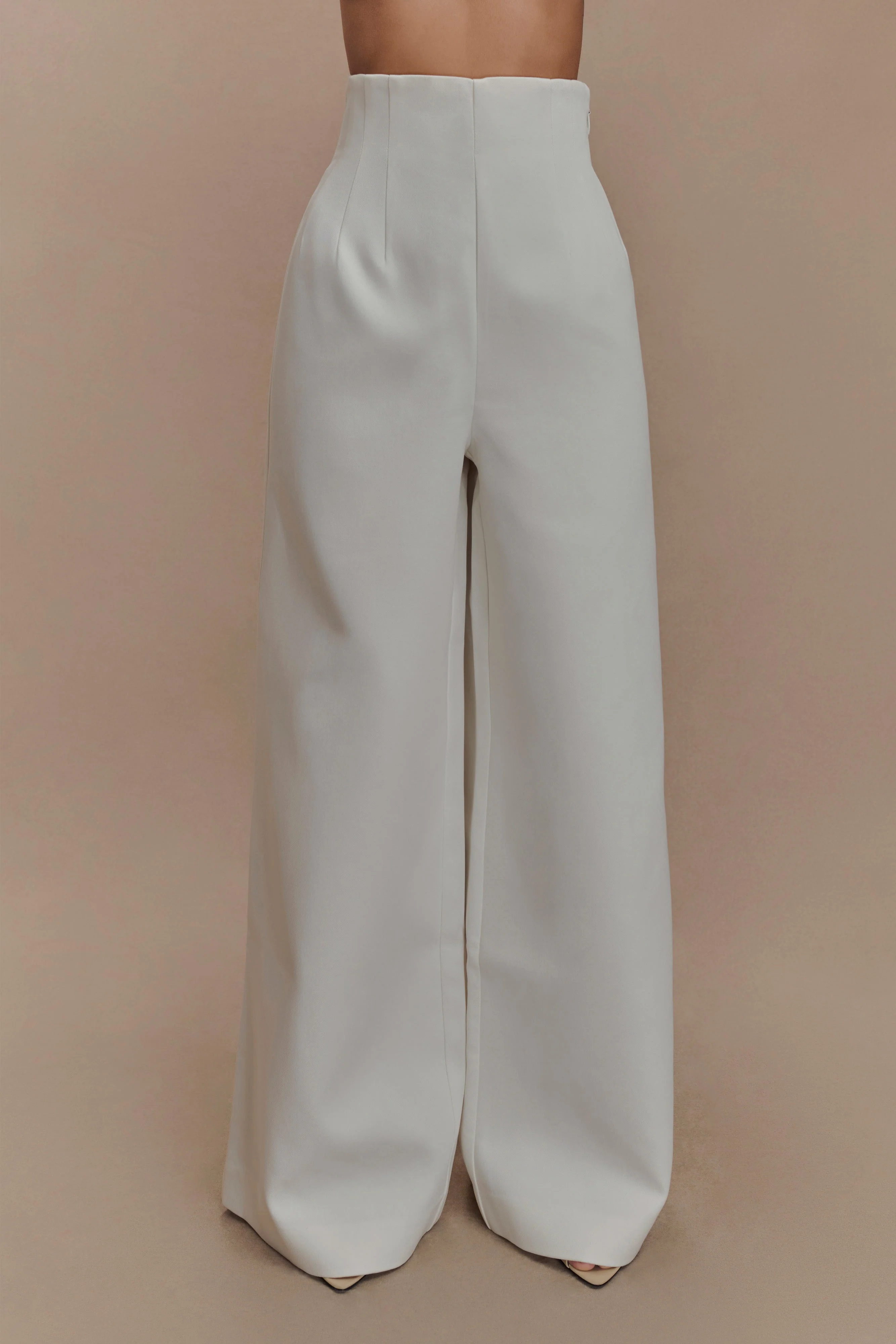 Silas High Waist Pants - White - Image 2