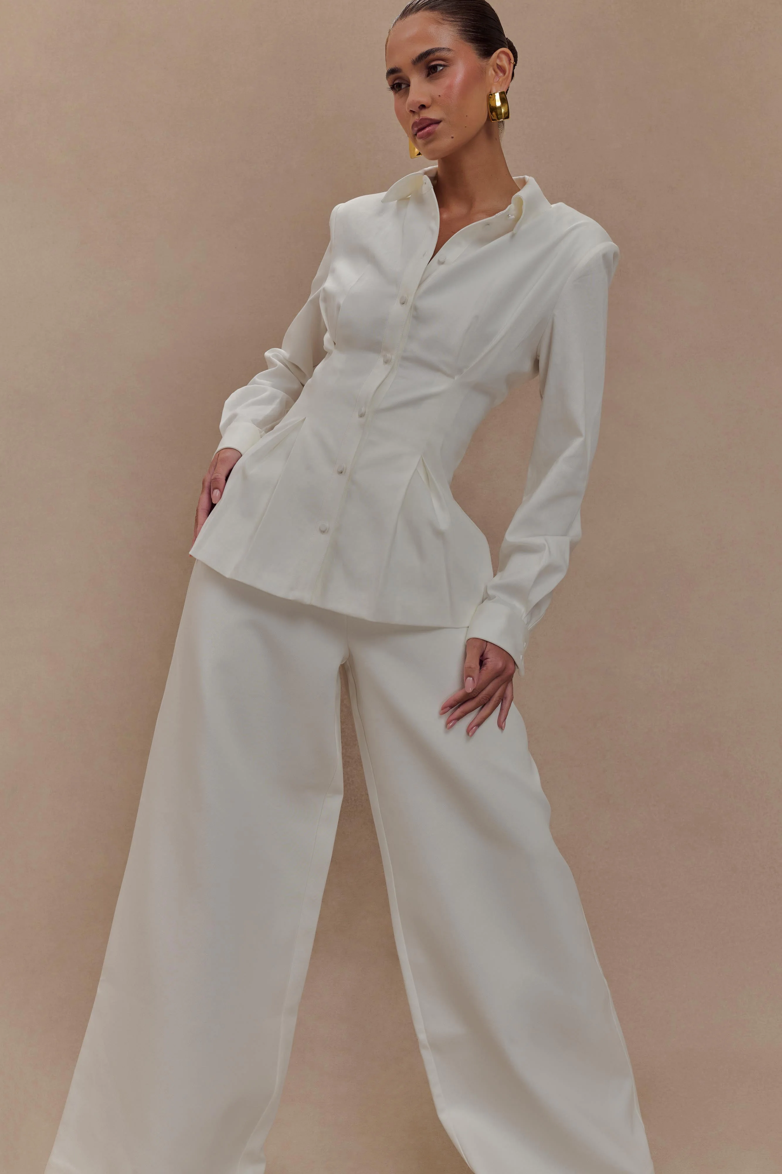 Silas High Waist Pants - White - Image 4