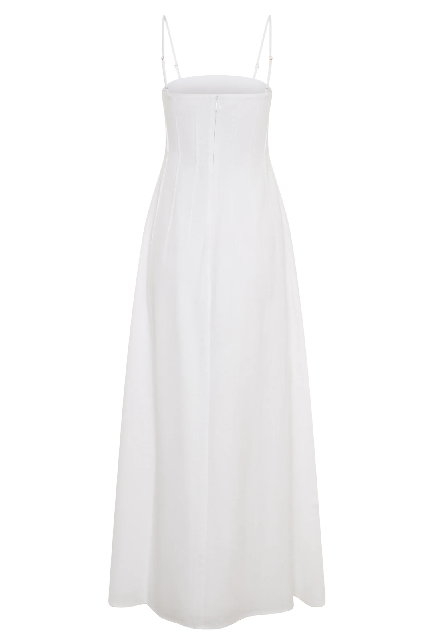 Sofie Pintuck Linen Maxi Dress - White - Image 7