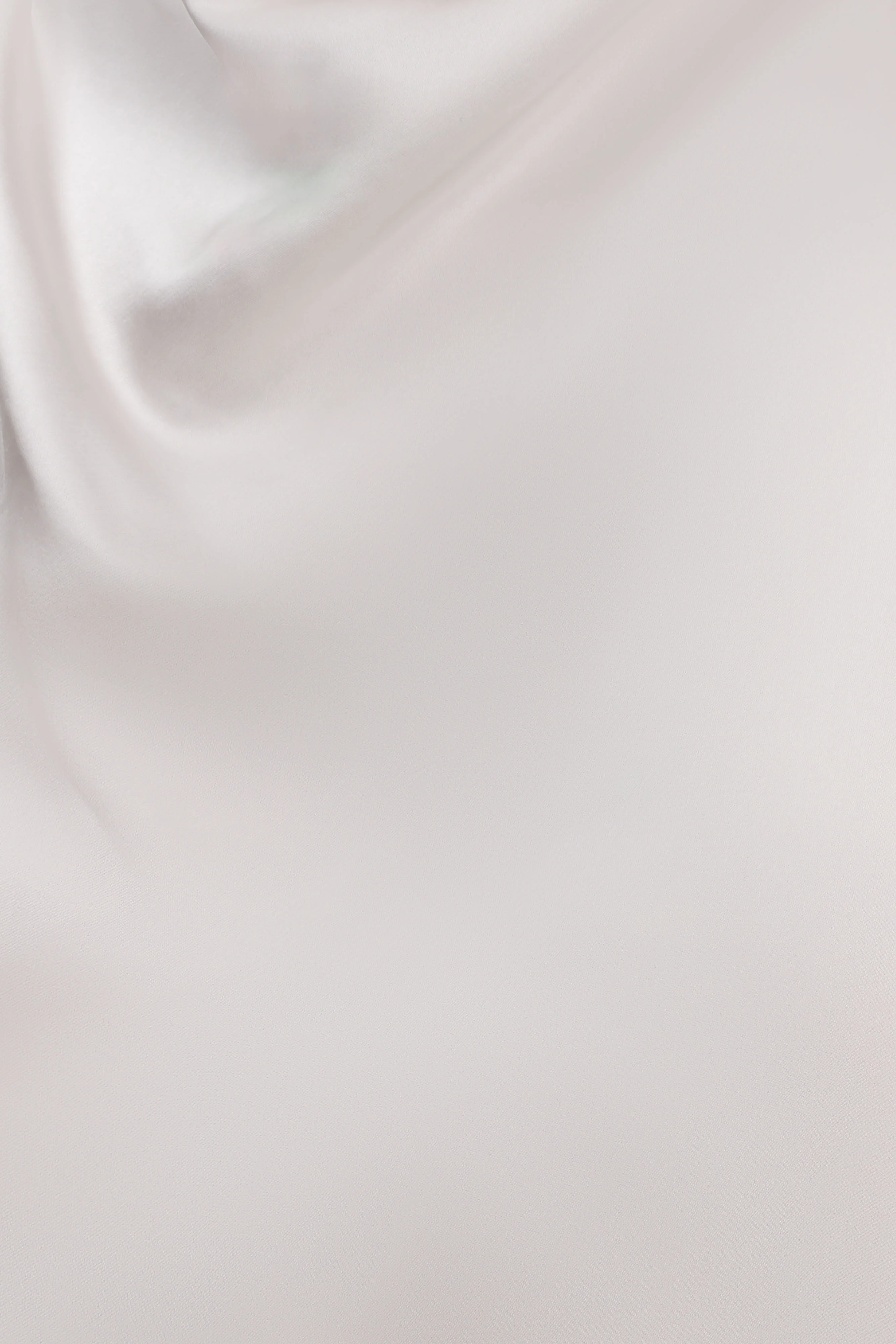 Sydney Asymmetrical Satin Halter Top - Ivory - Image 5