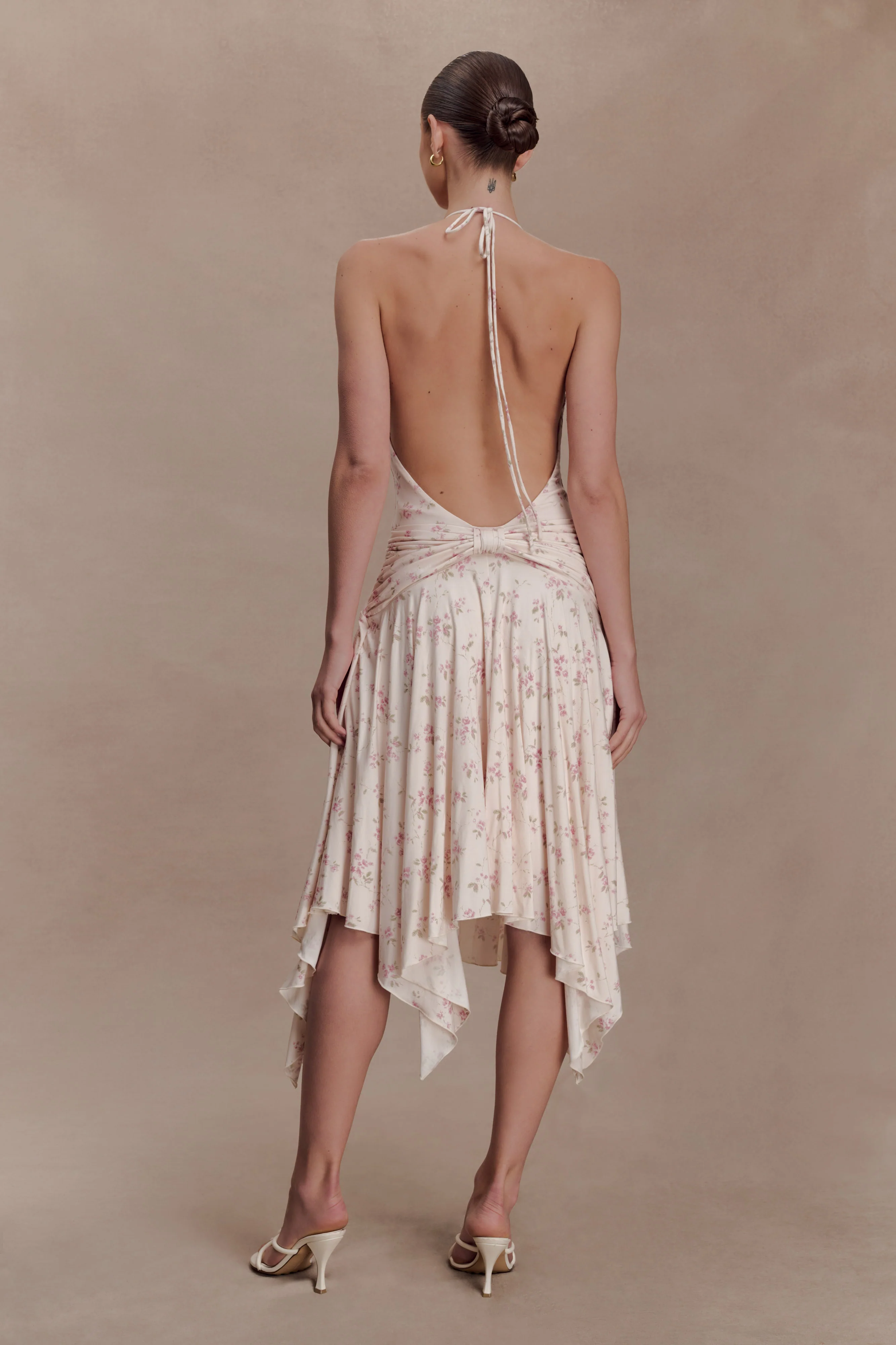 Sylvie Modal Hankie Midi Dress - Floral Ditsy Print - Image 2