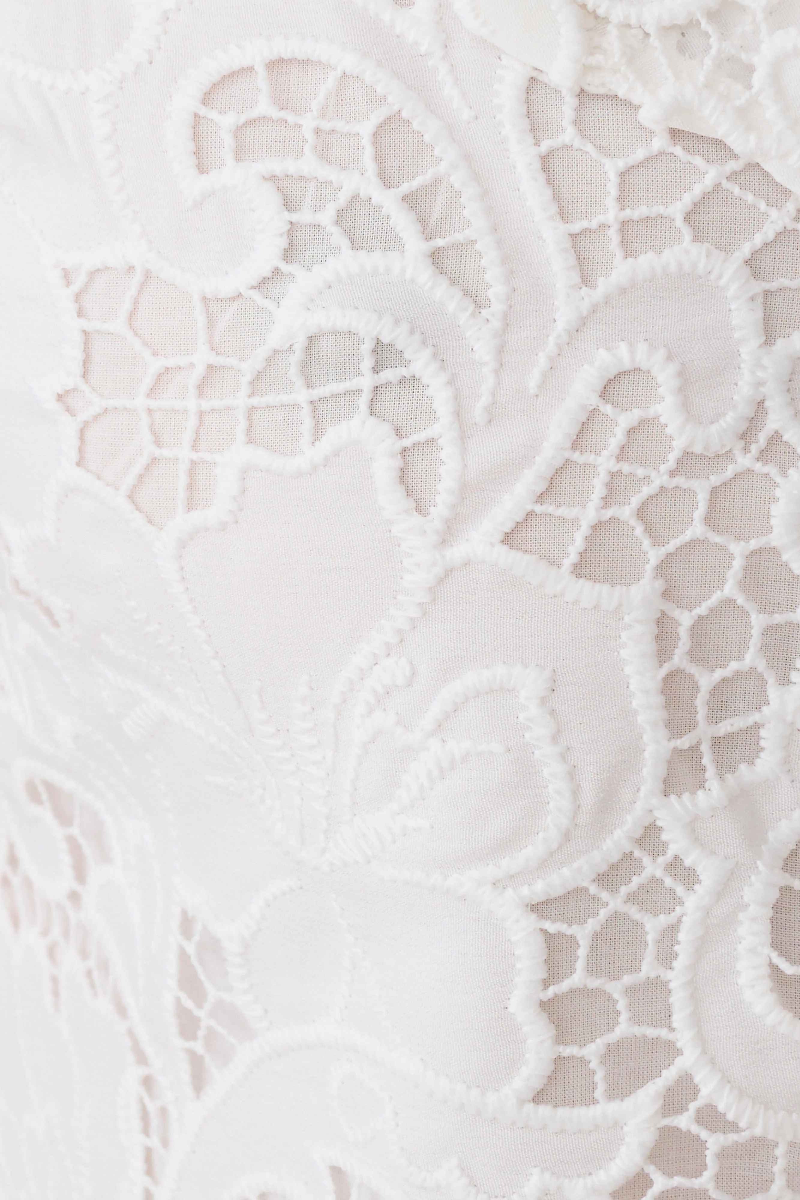 Tessa Broderie Mini Skirt - White - Image 9