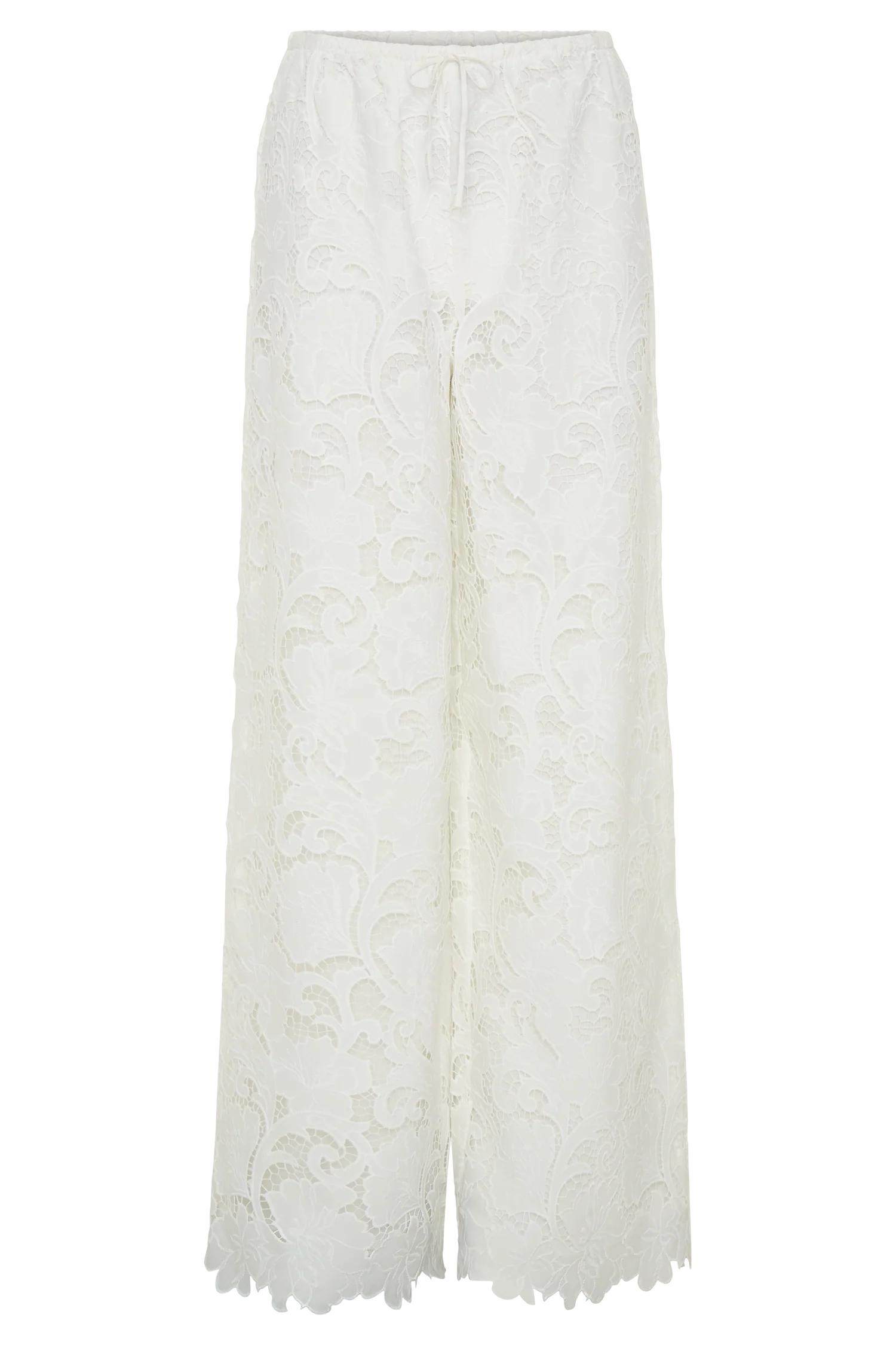 Tessa Broderie Straight Leg Pants - White - Image 12