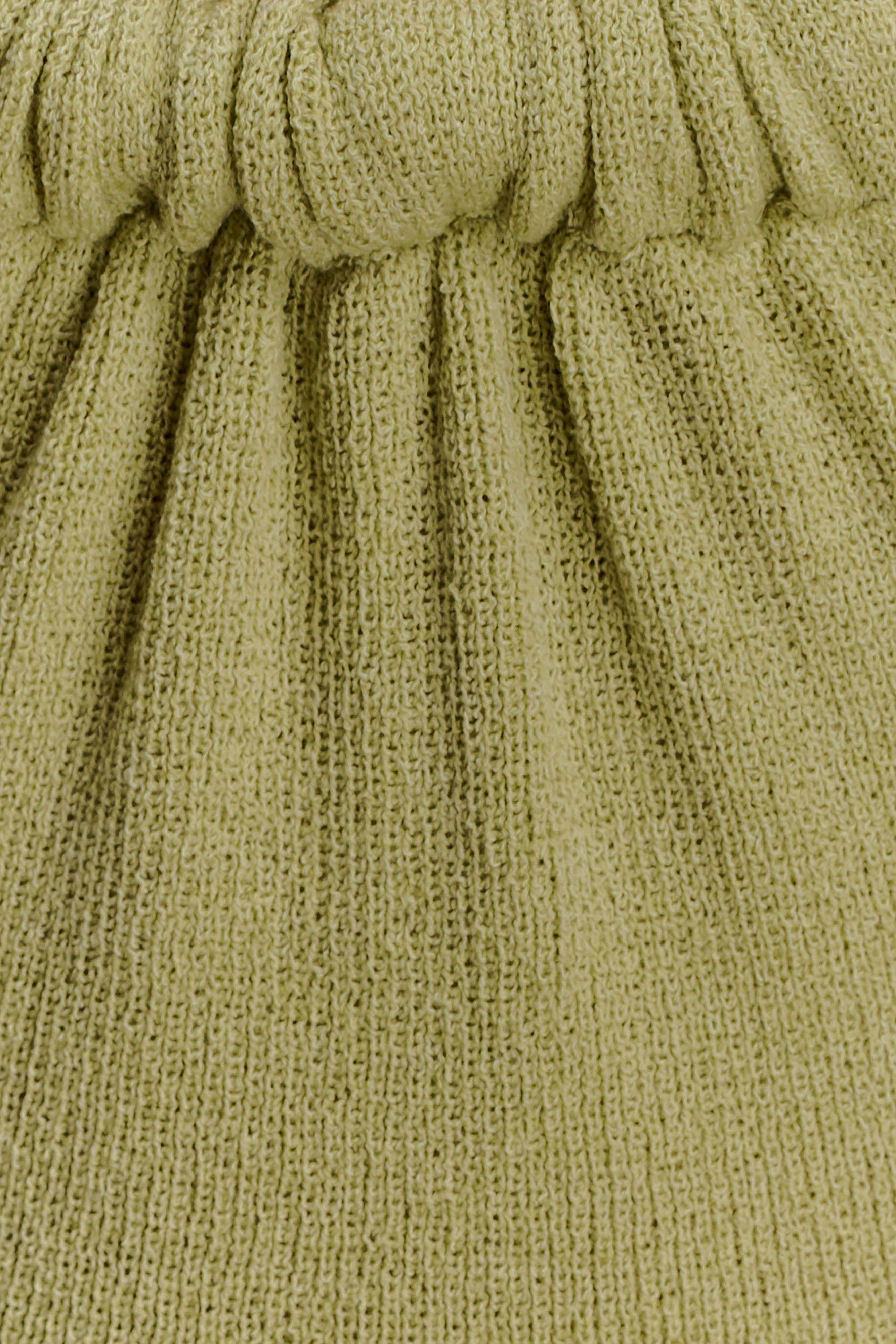 Theresea Halter Knit Maxi Dress - Light Olive - Image 5