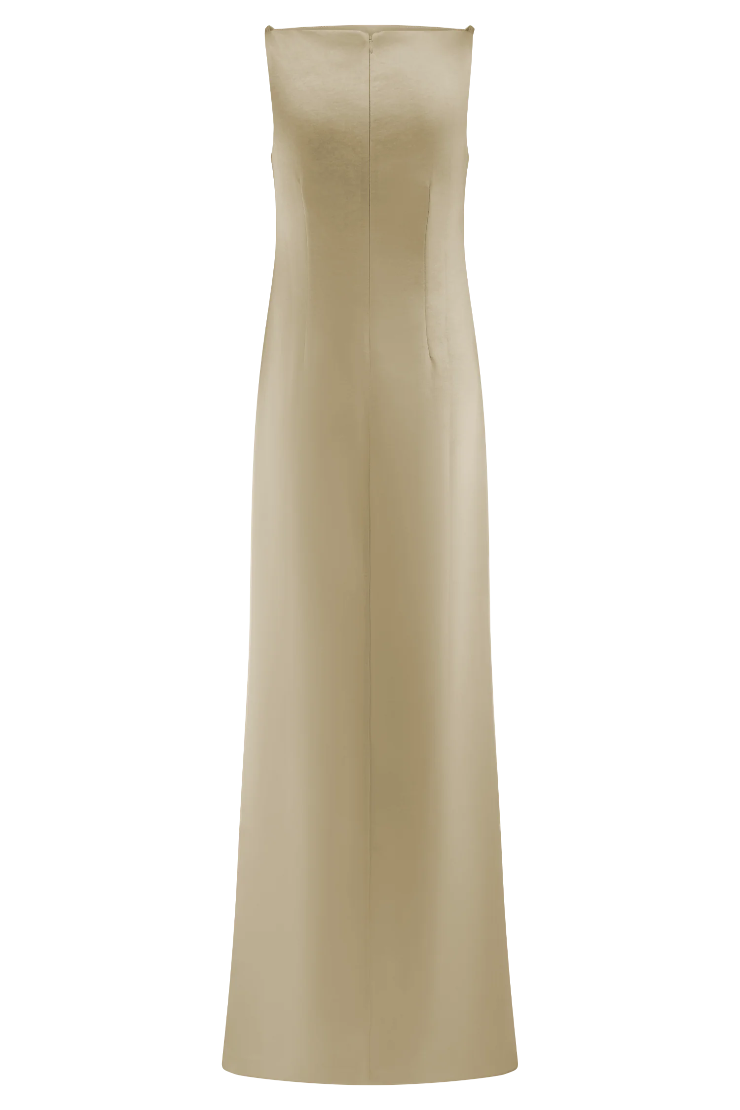 Violet Sleeveless Satin Maxi Dress - Blush Gold - Image 10