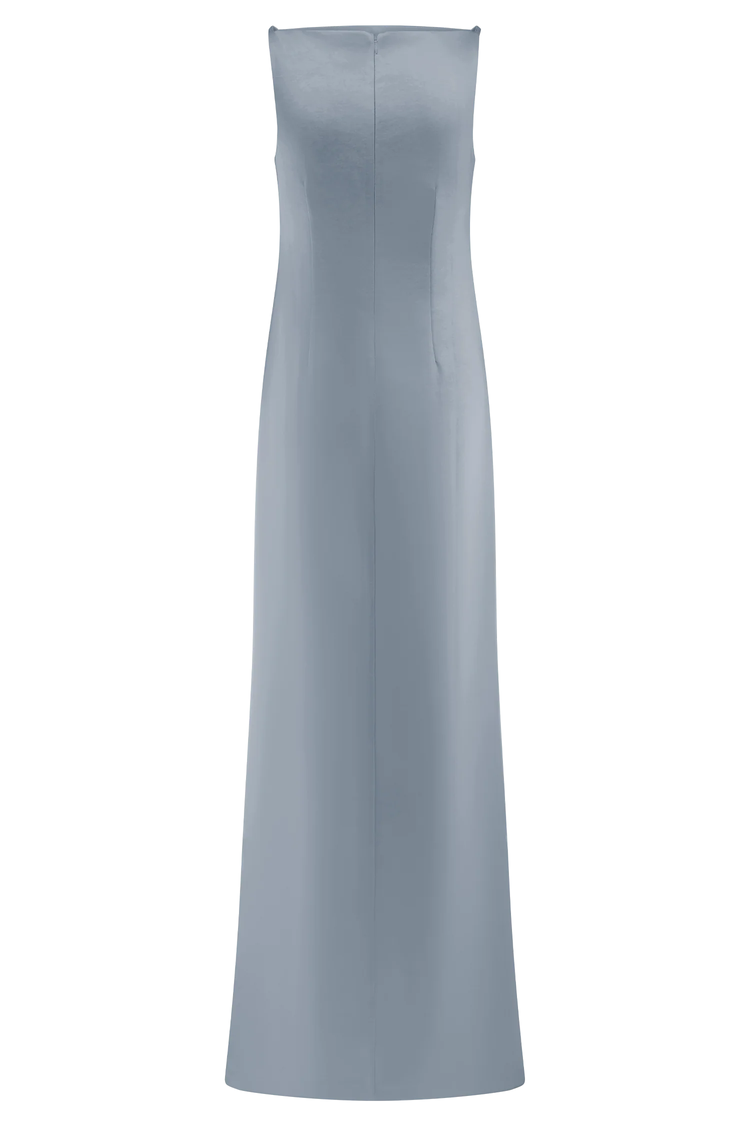 Violet Sleeveless Satin Maxi Dress - Frosted Blue - Image 12