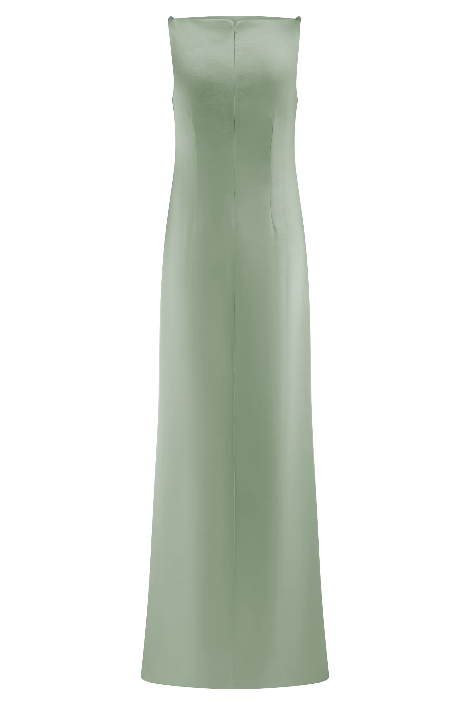Violet Sleeveless Satin Maxi Dress - Sage - Image 11
