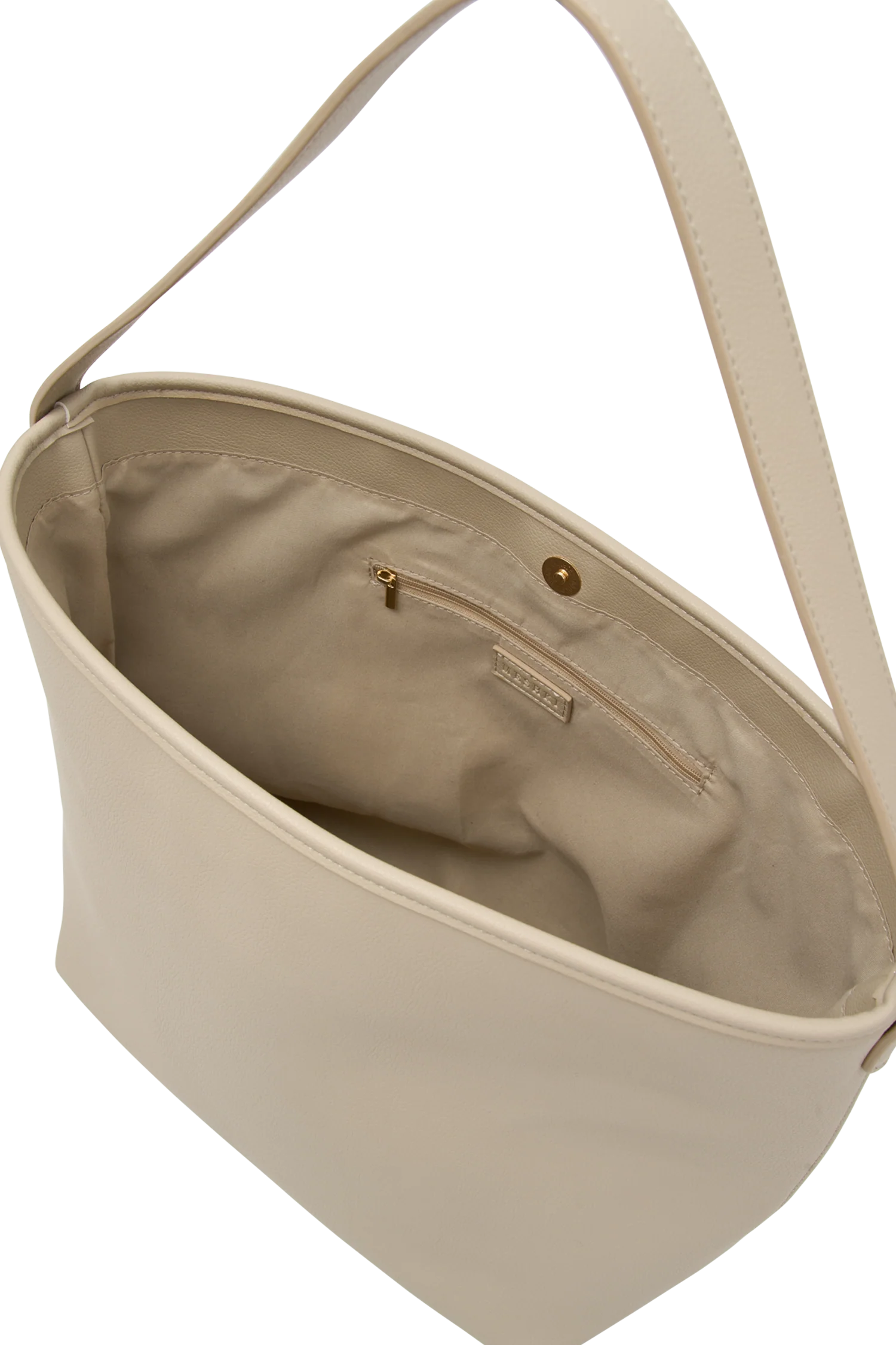 Winnie Relaxed Faux Leather Tote Bag - Neutral - Image 4